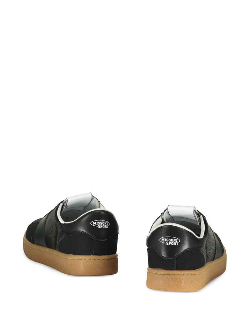 logo-print round-toe sneakers 3