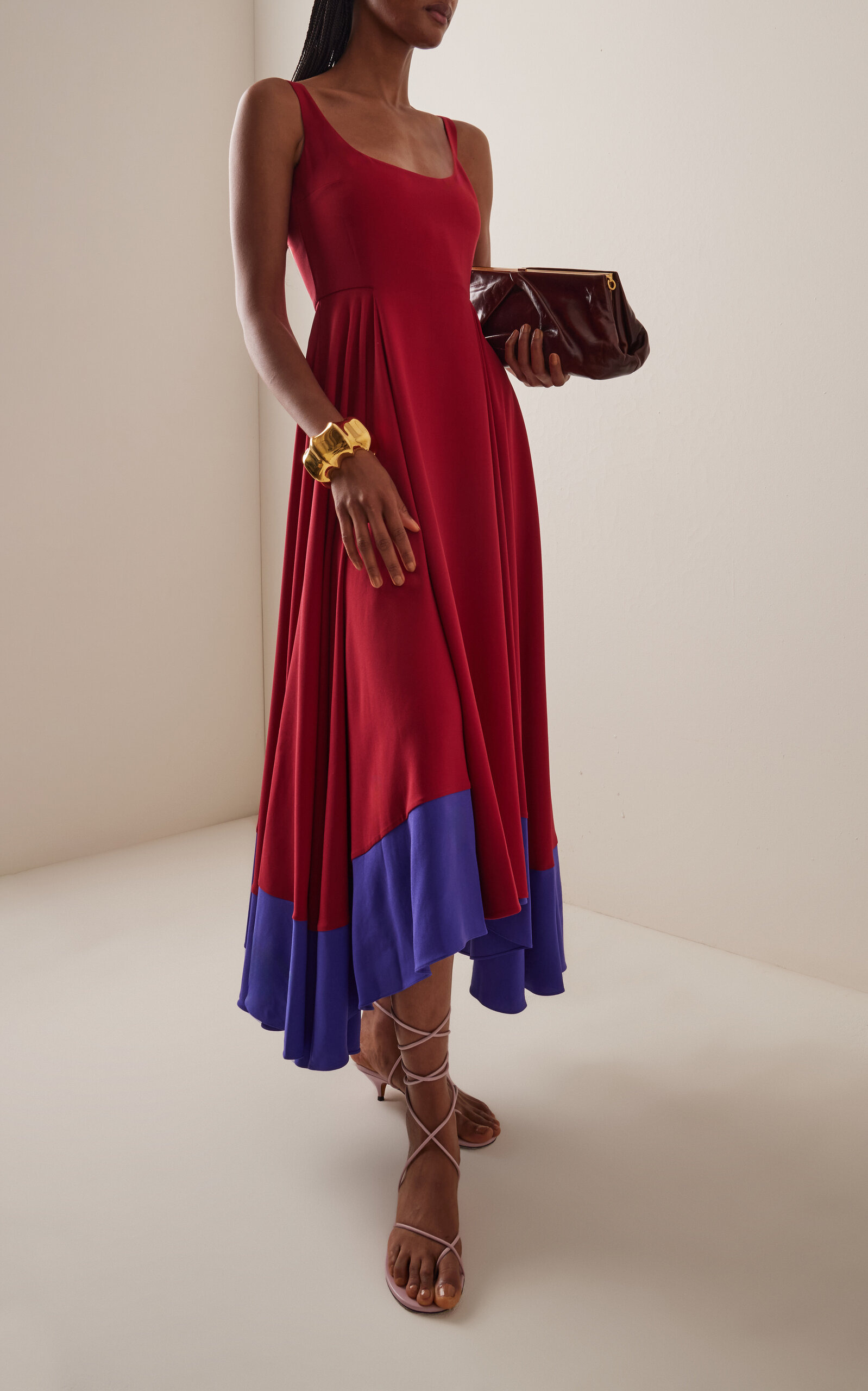 Awn Crepe Dress red - 2