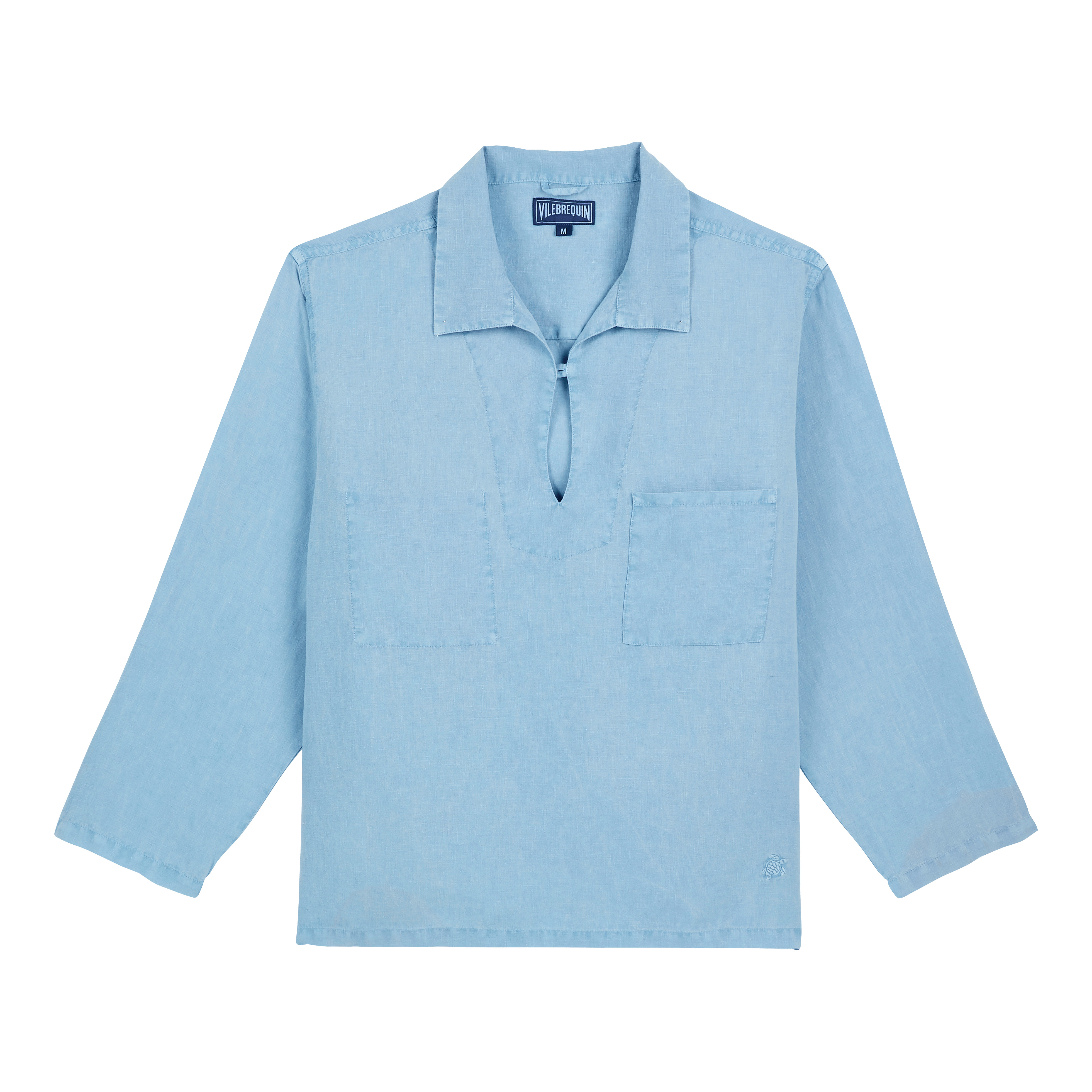 Men Linen Vareuse Shirt Mineral Dye - 1