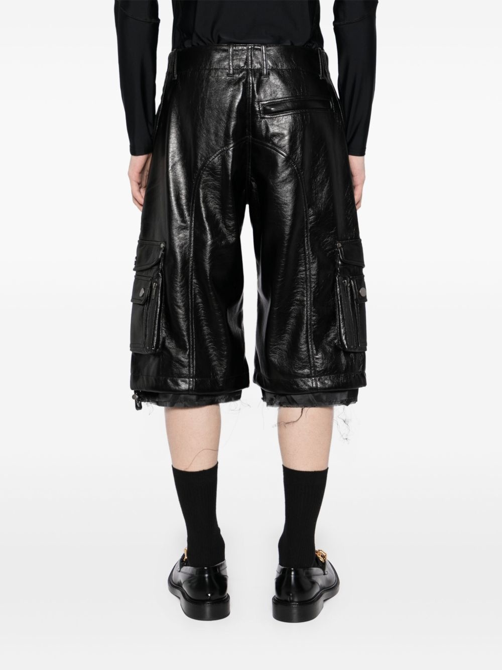 leather shorts - 4