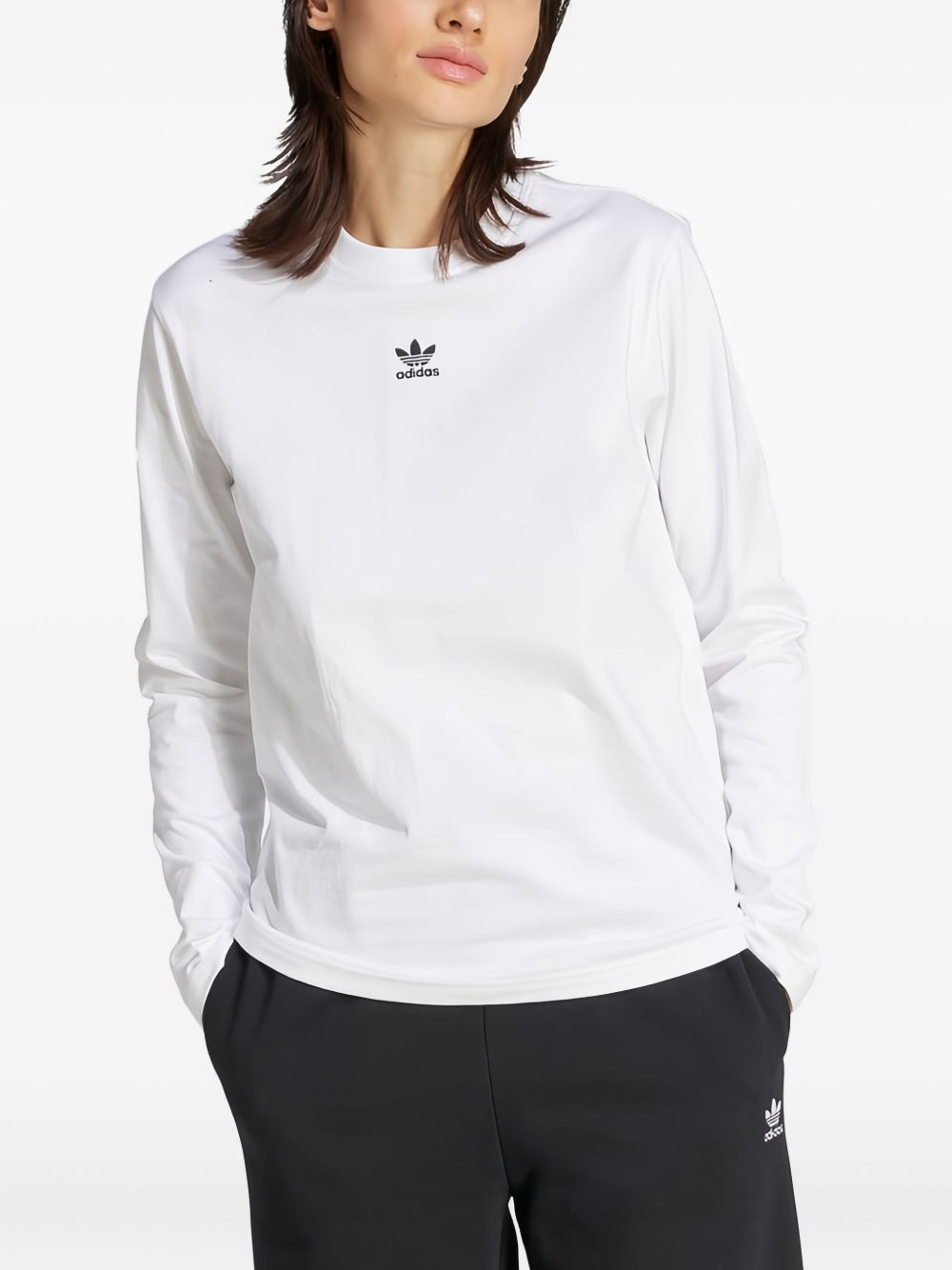 long-sleeve logo T-shirt - 1