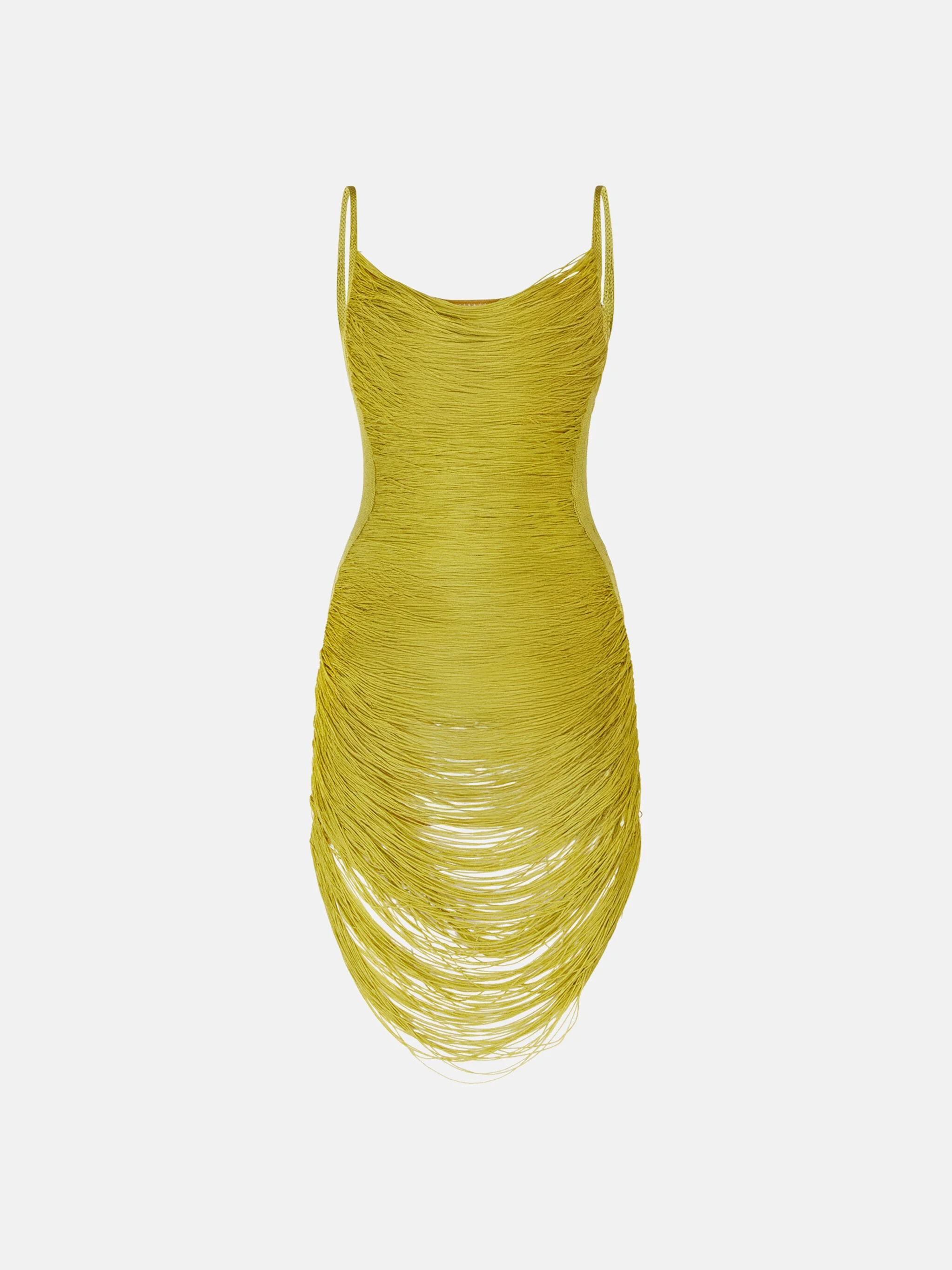 LIGHT GREEN MINI DRESS - 1