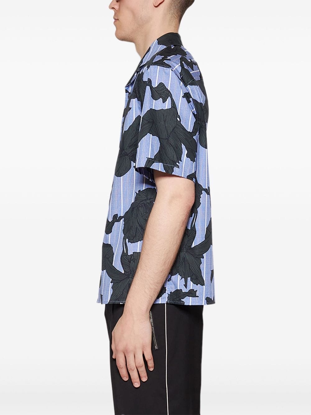 Bold flowers-print shirt - 4