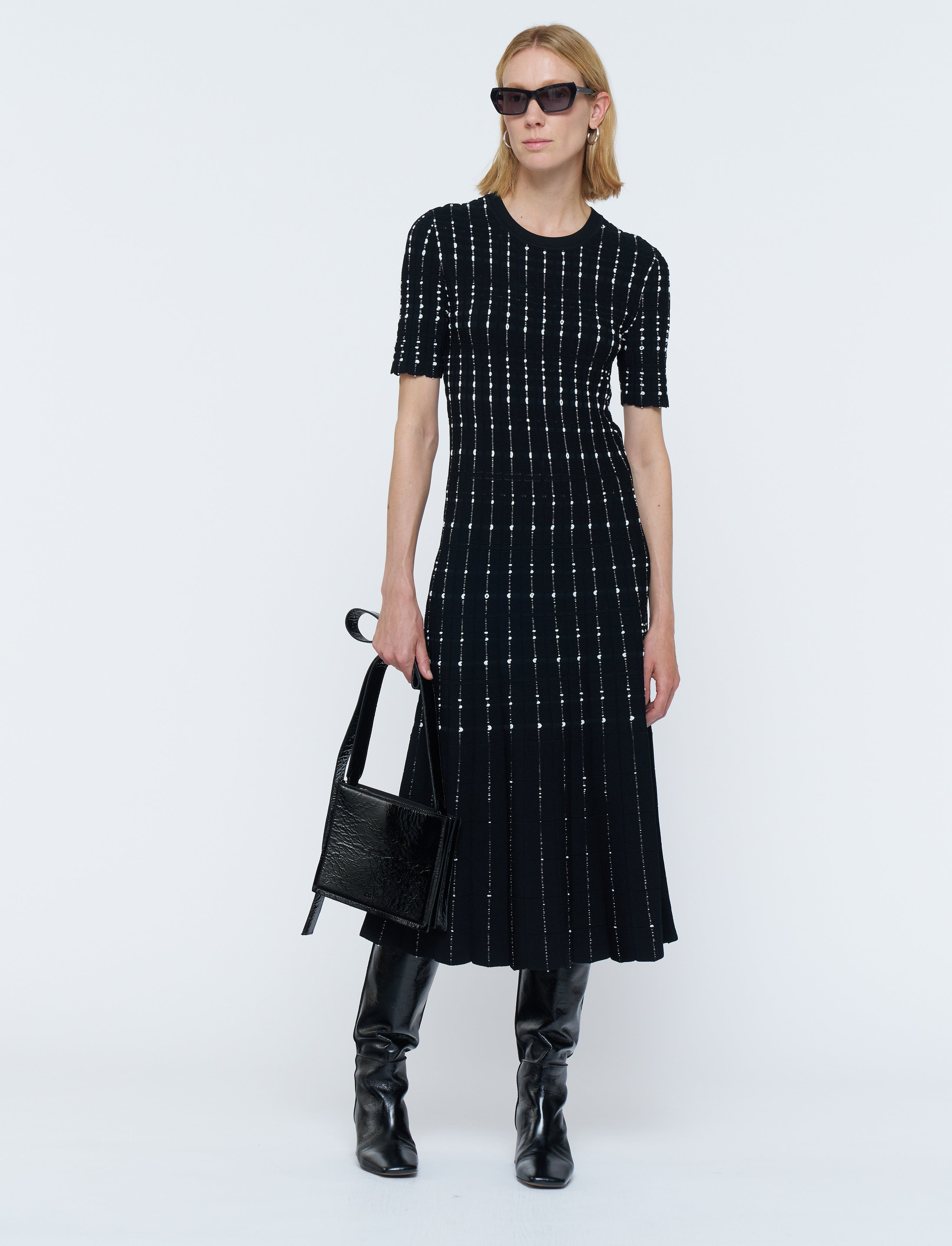 Fragmented Stripes Dress - 2