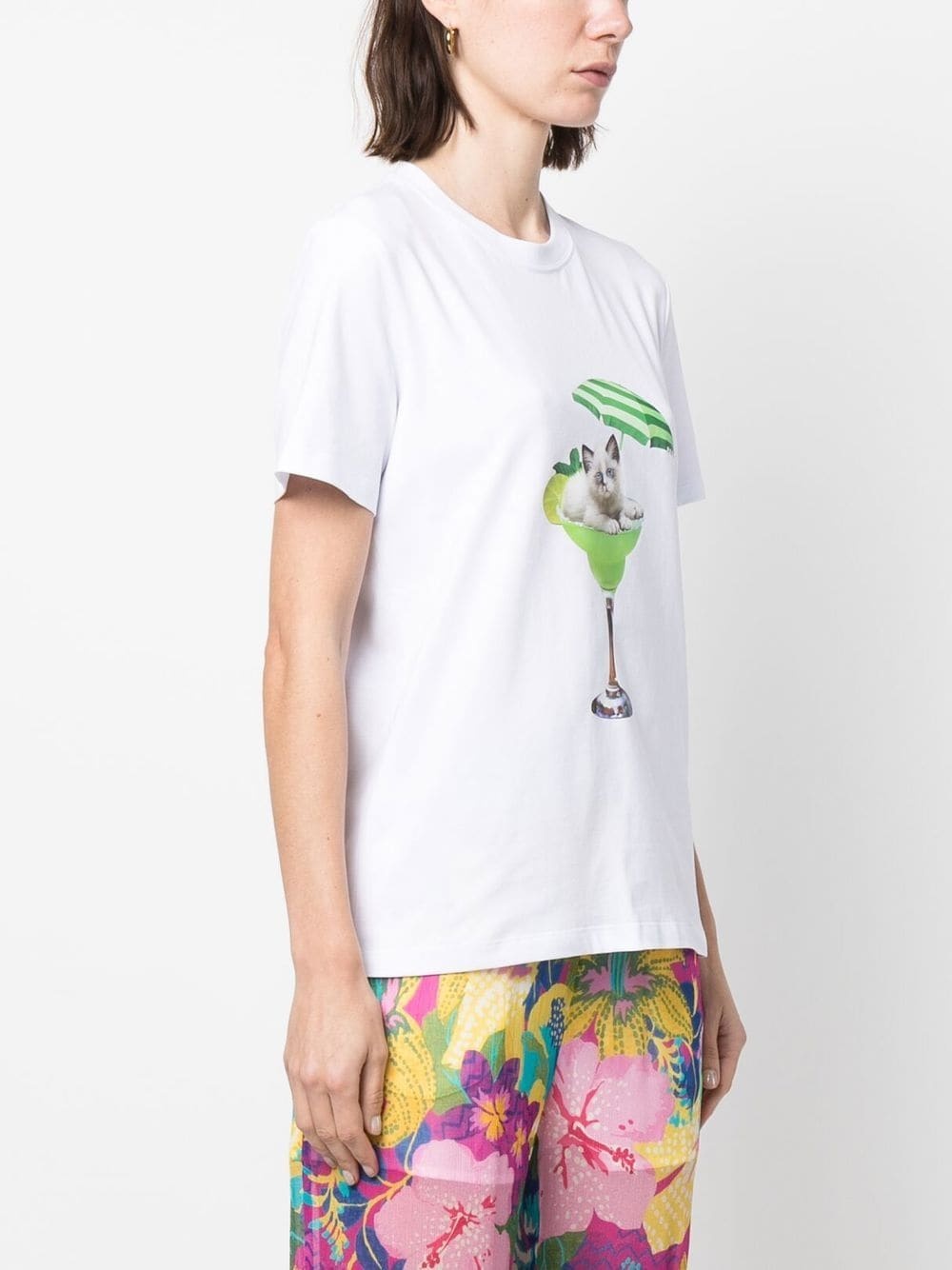 graphic-print crew-neck T-shirt - 3