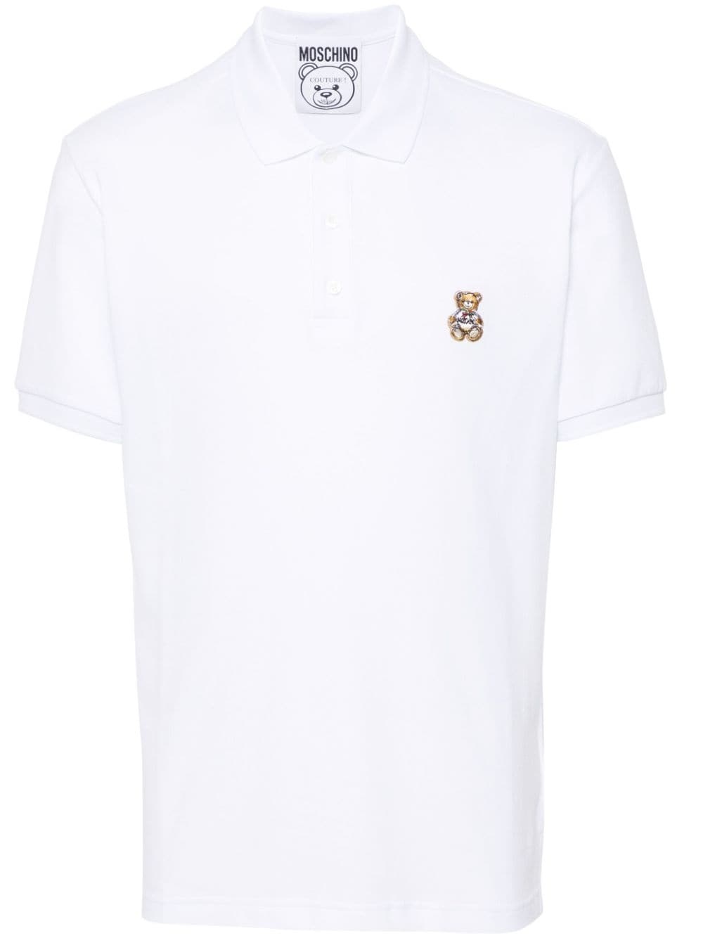 Teddy Bear-patch polo shirt - 1