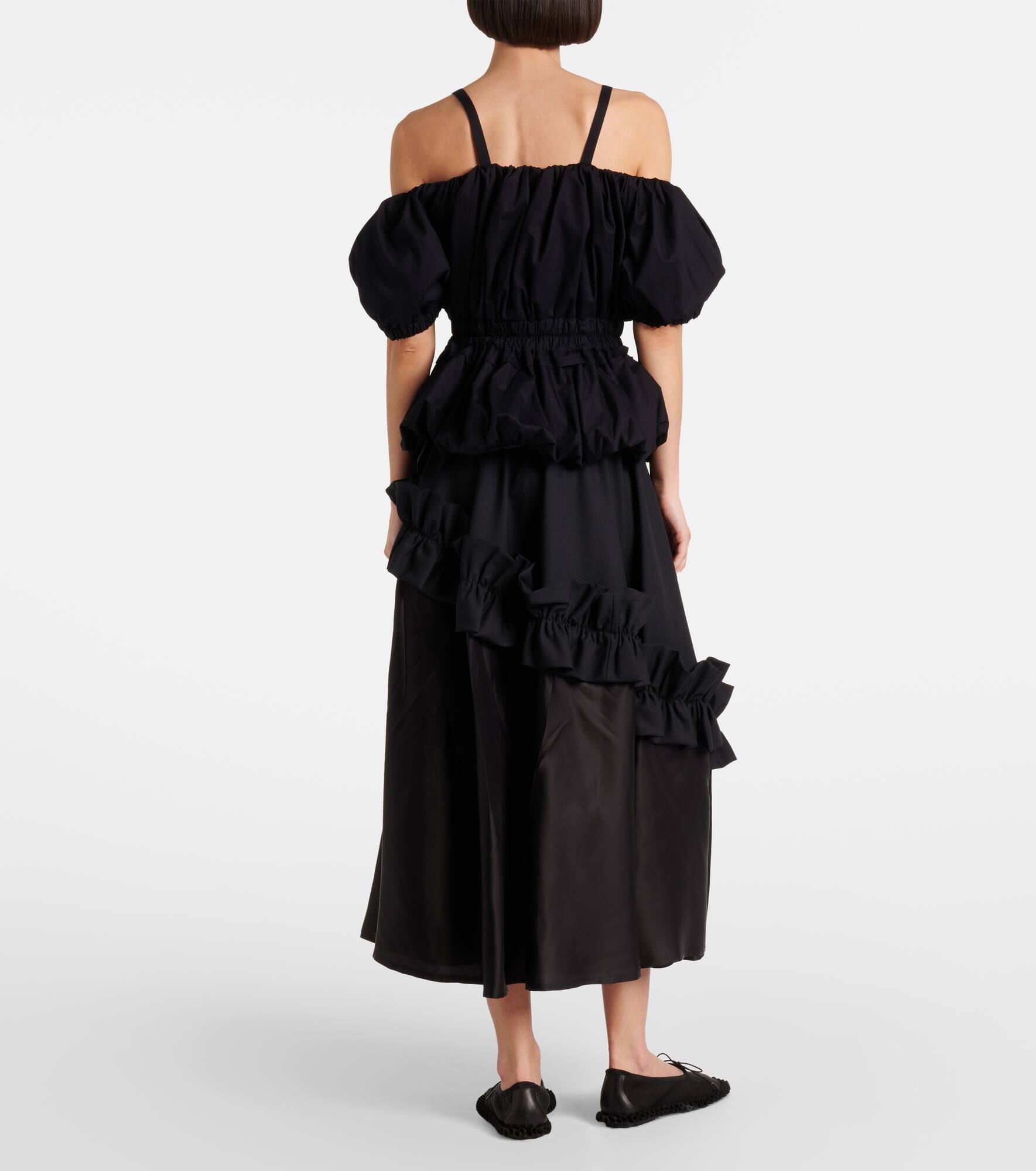 Peplum cotton poplin shirt - 3