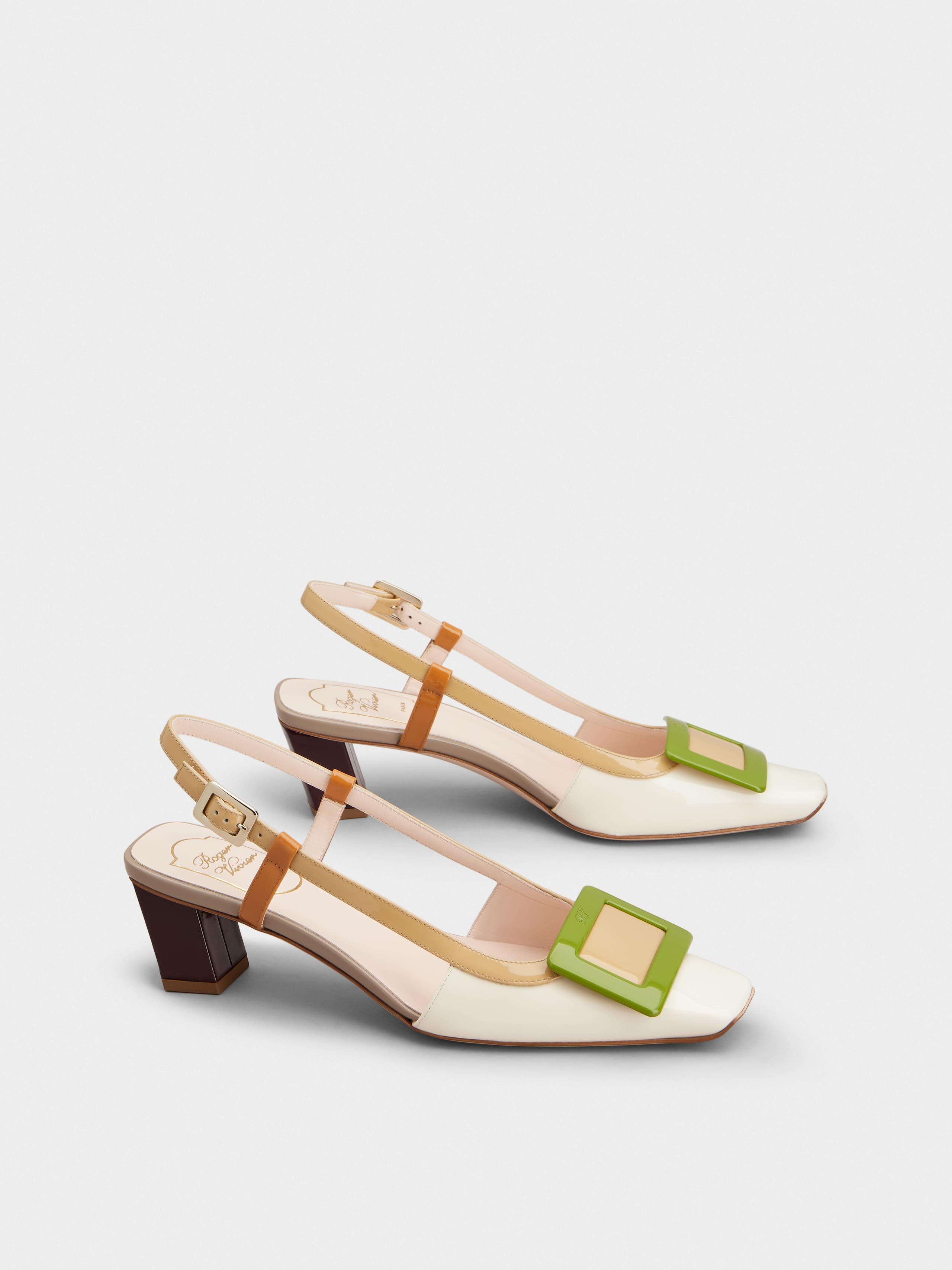 Belle Vivier Slingback Pumps in patent leather - 2