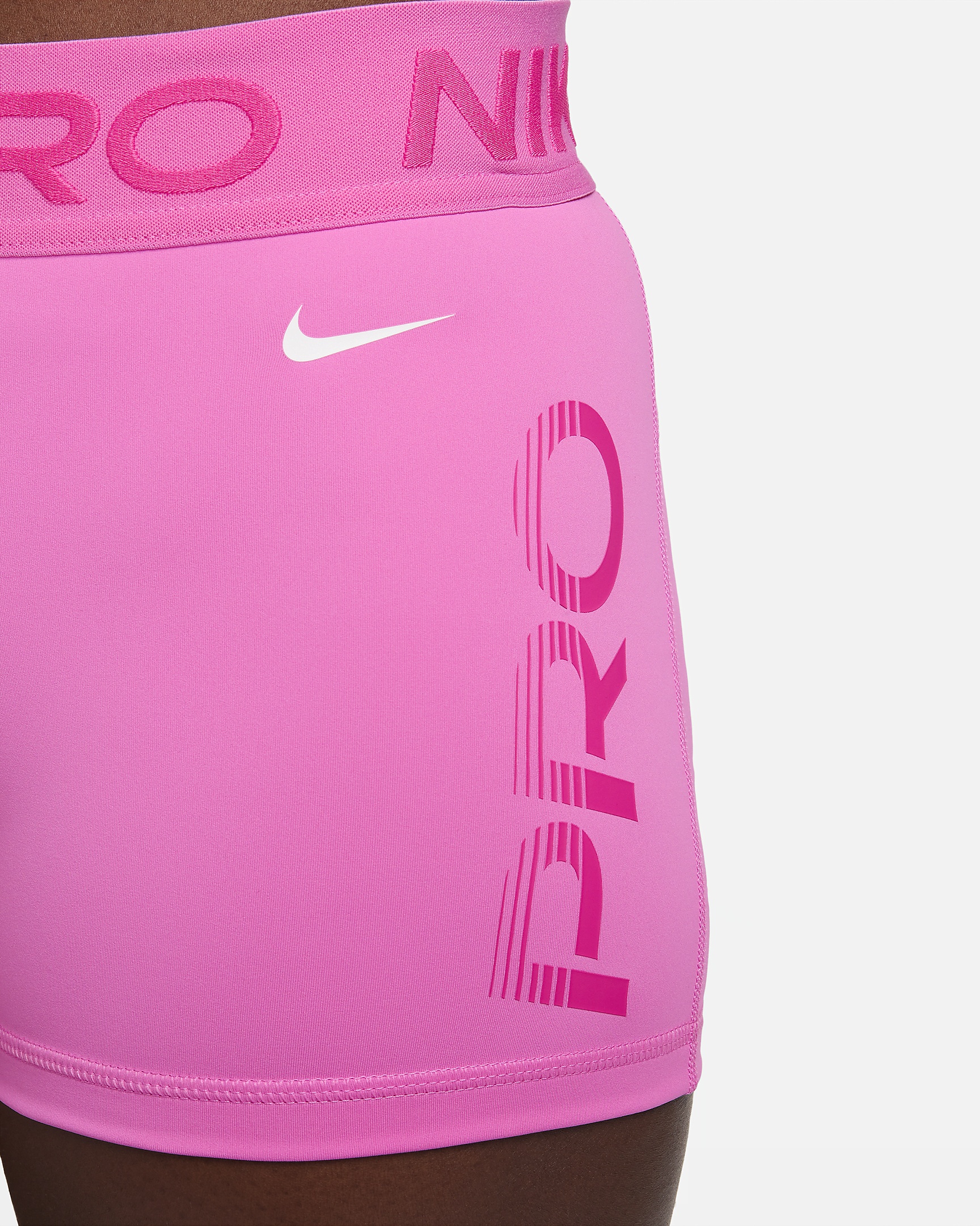Nike Pro Women's Mid-Rise 3" Graphic Shorts - 4