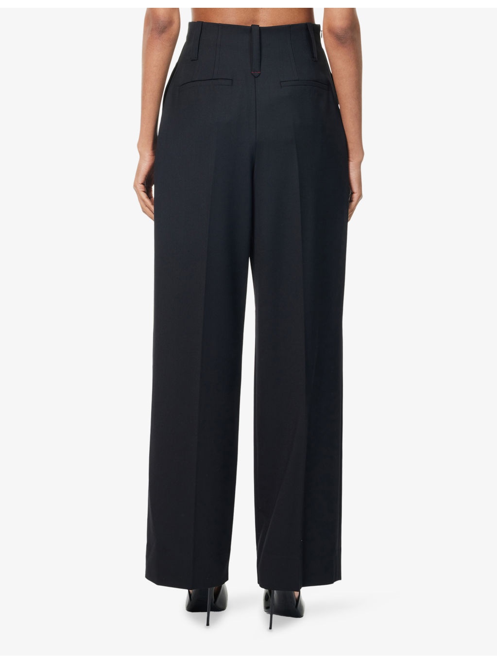Pleated High-Rise Stretch-Woven Trousers - 4