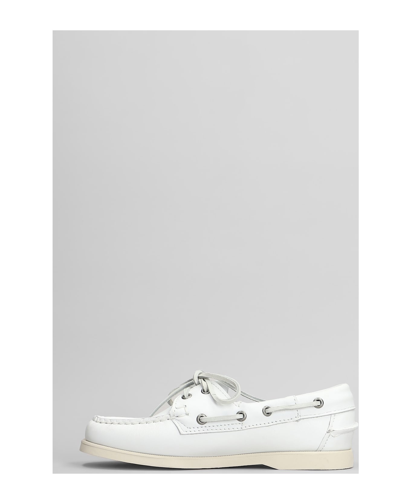 Portland Loafers In White Leather - 3