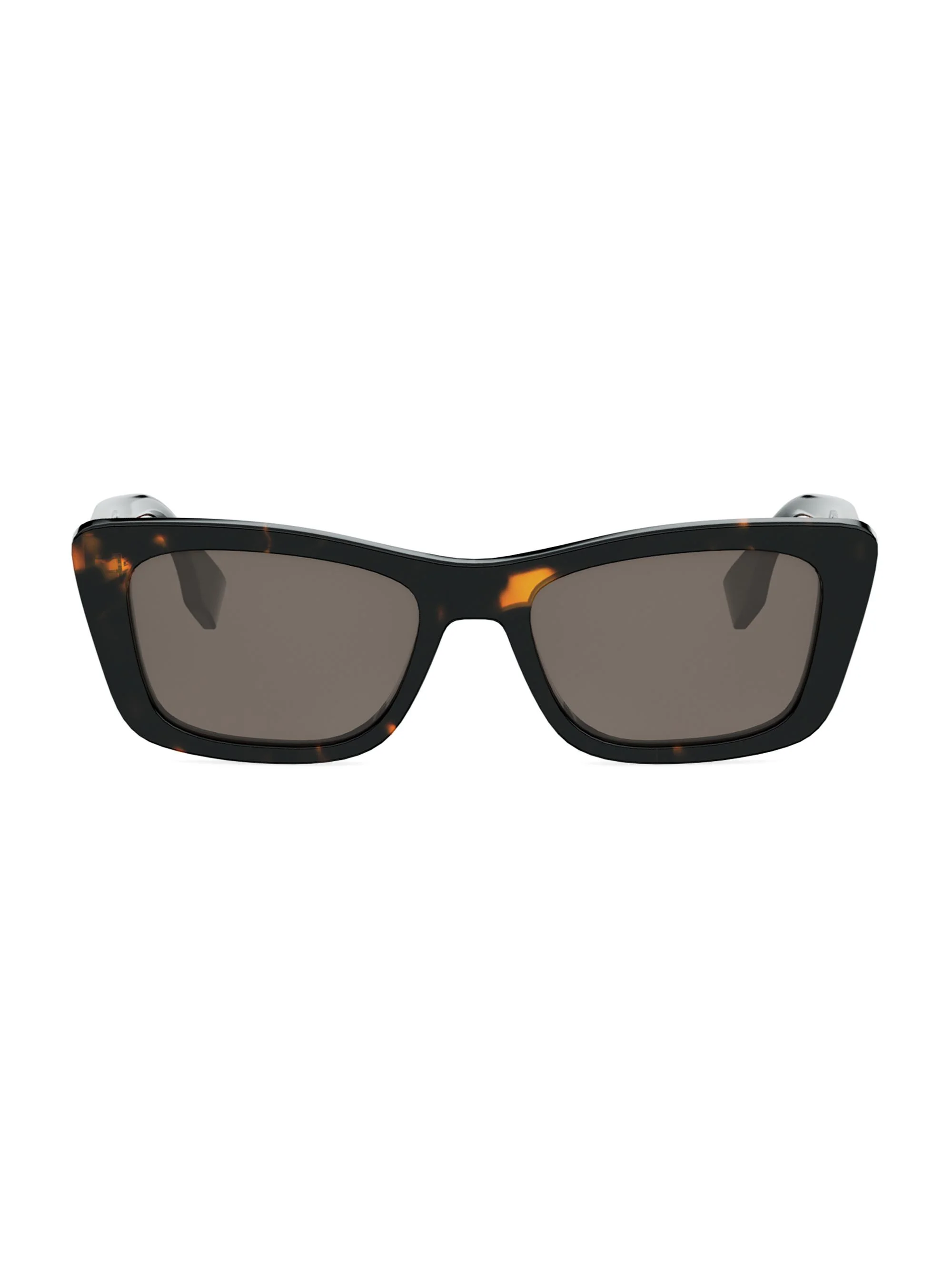 Women's Lettering 53MM Geometric Sunglasses - Dark Havana And Green - 1