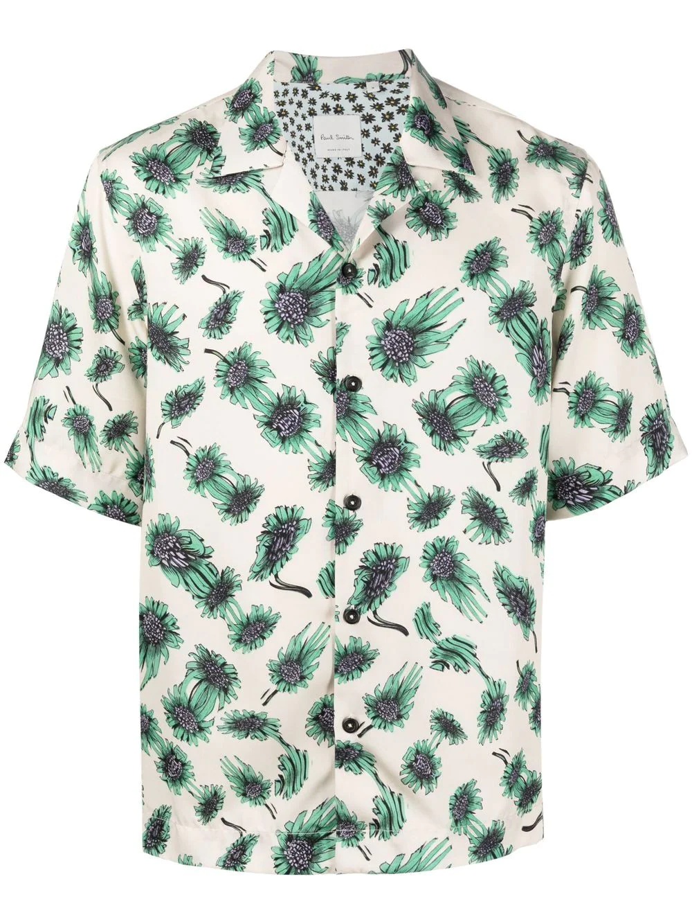 floral-print lyocell shirt - 1