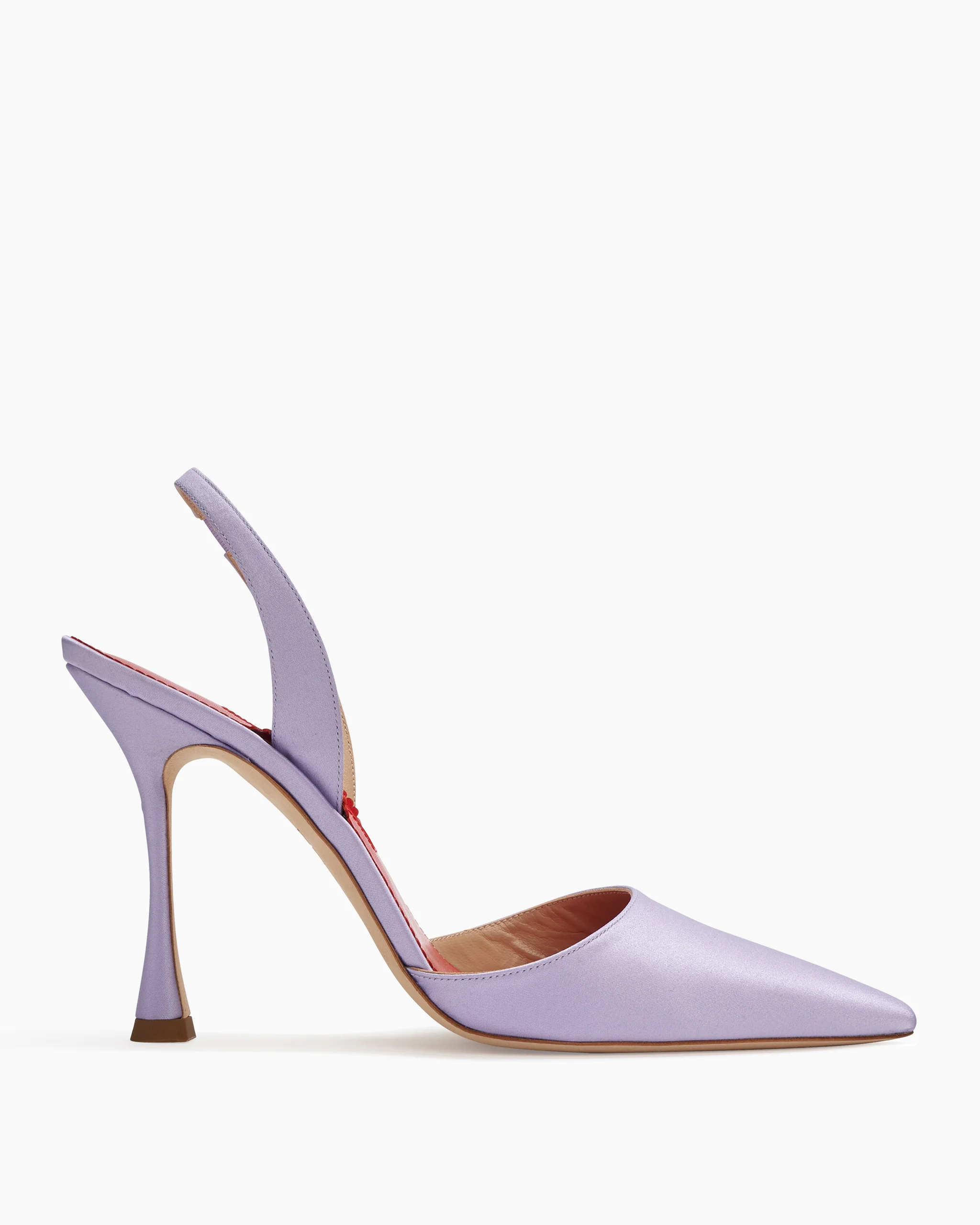 Satin Slingback Pumps - 1
