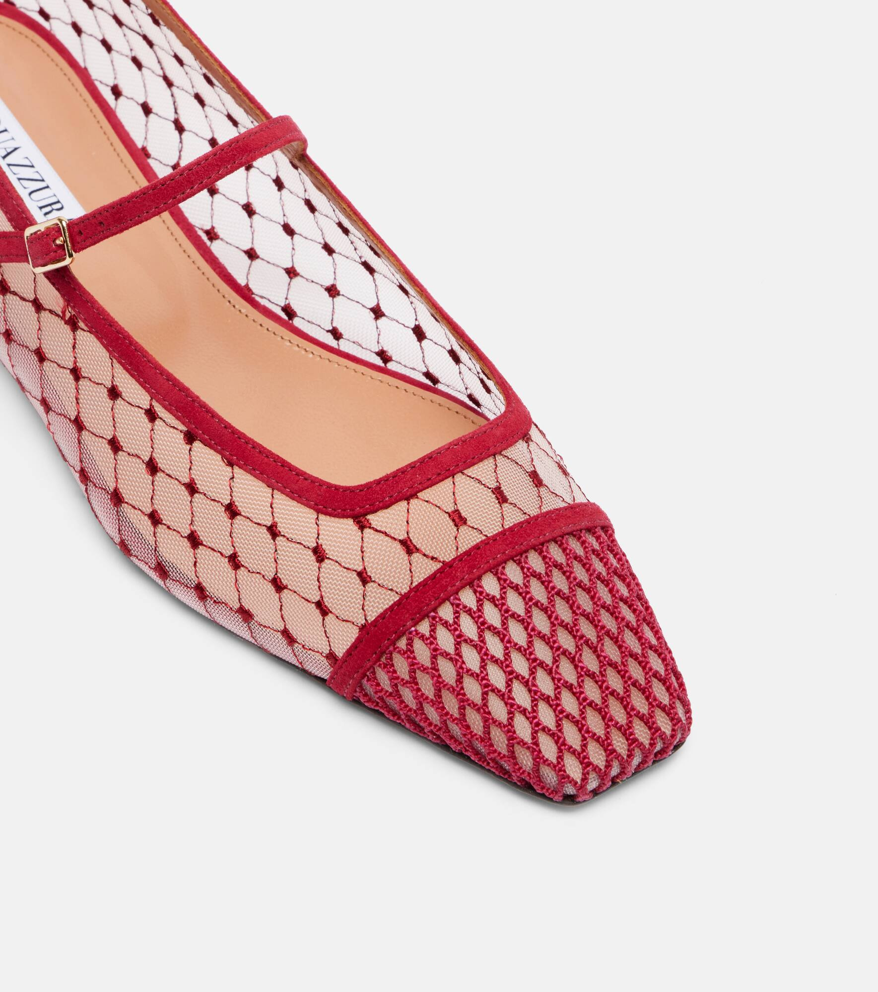 Juliette suede-trimmed Mary Jane flats - 5