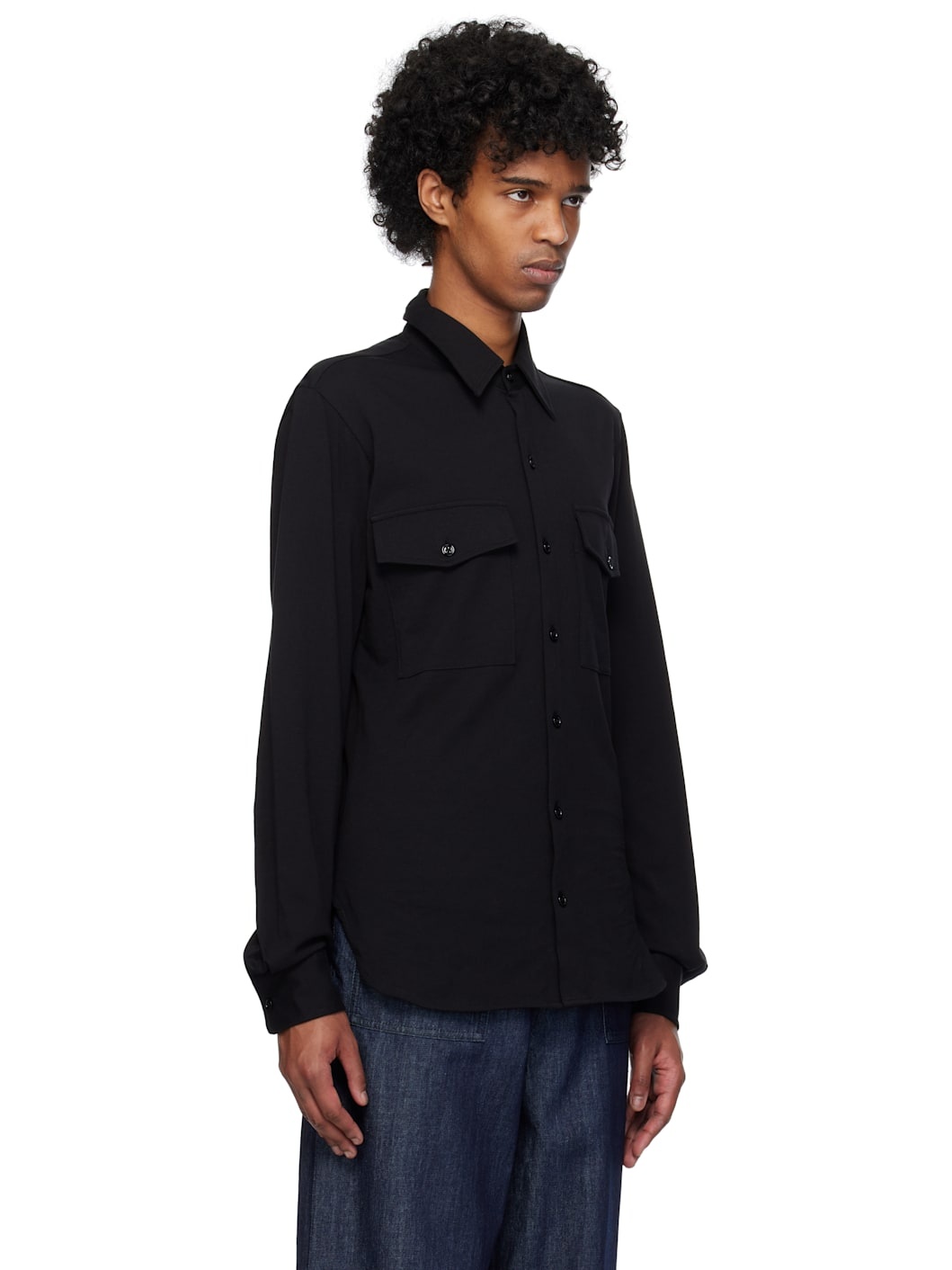 Black Jersey Shirt - 2