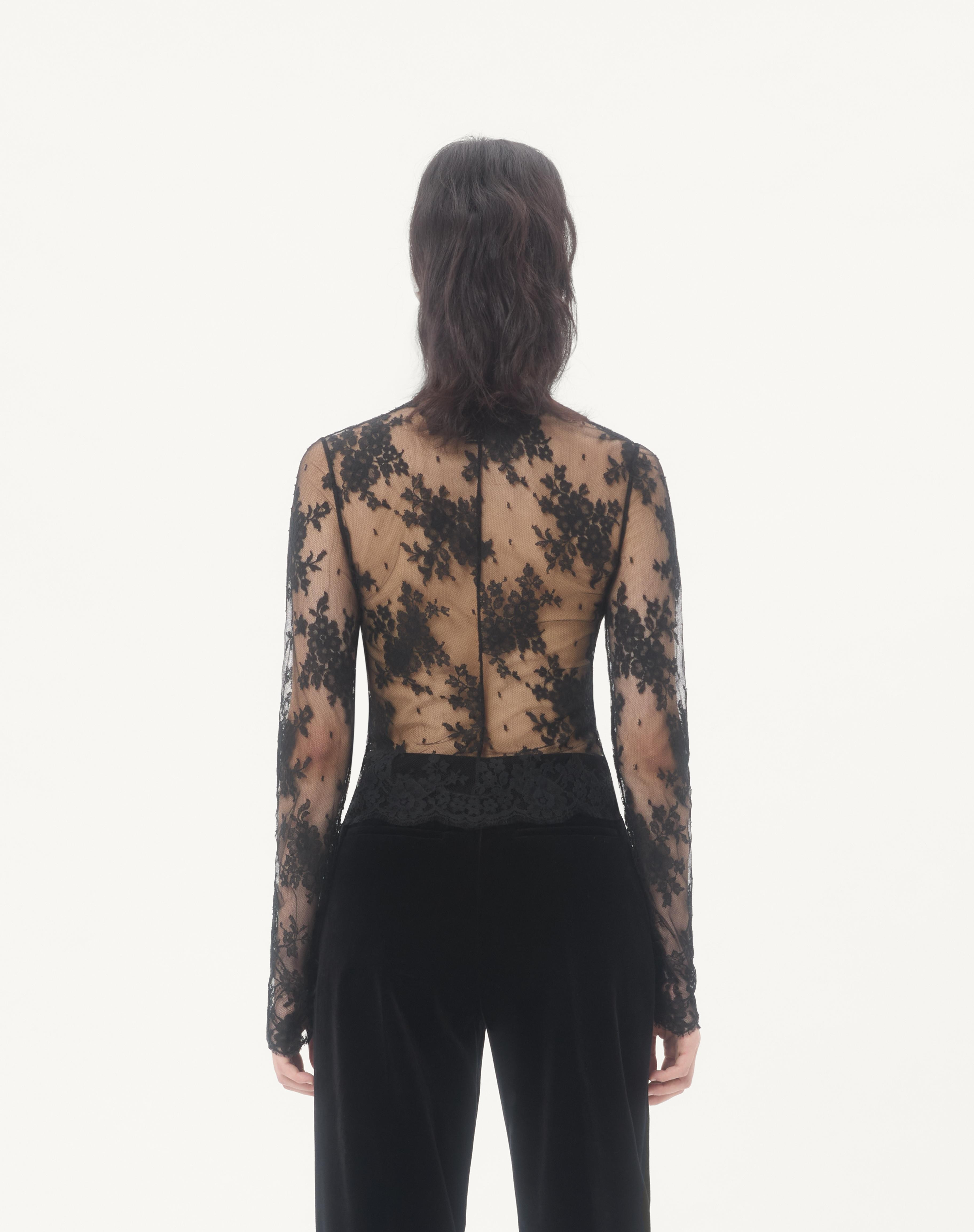 LACE BLOUSE WITH BOWS - 6
