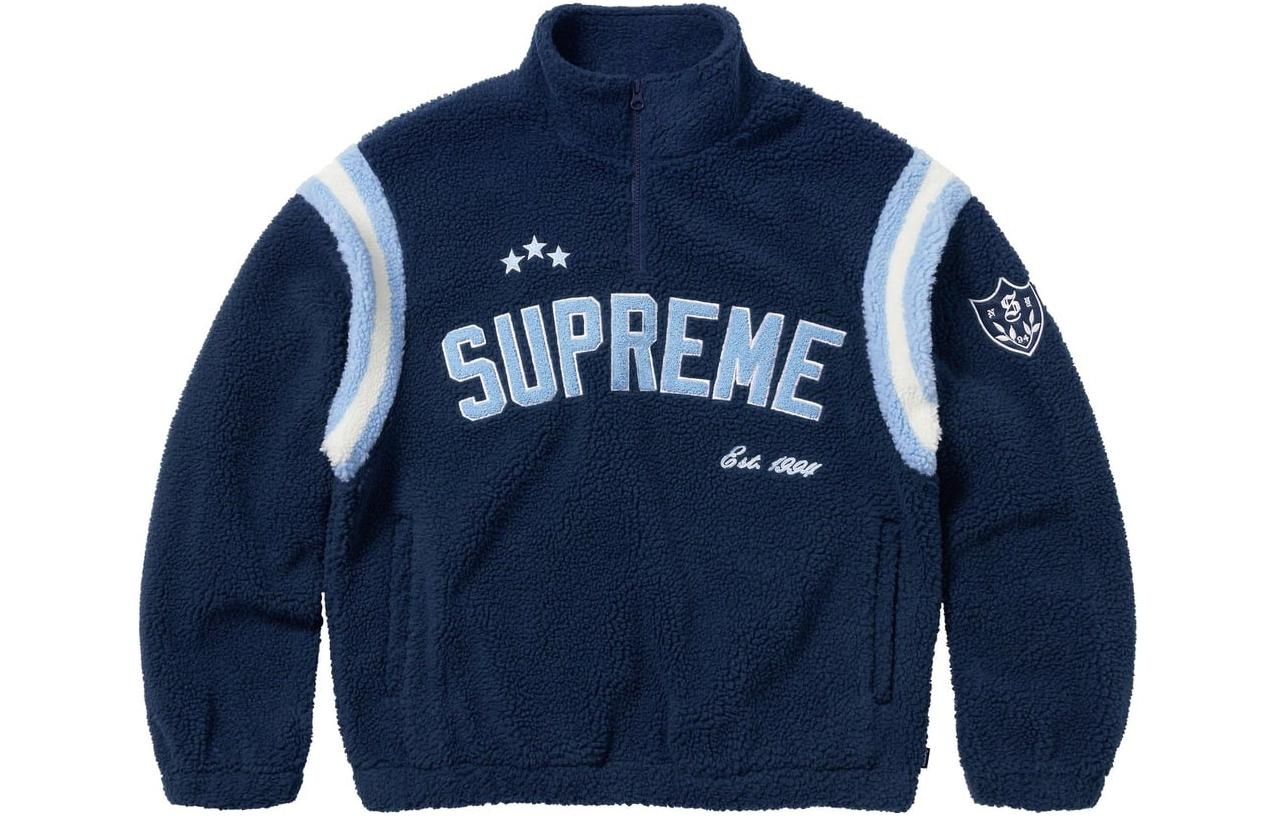 Supreme FW23 Week1 ARC Half Zip Fleece Pullover Jacket 'Navy' SUP-FW23-016 - 2