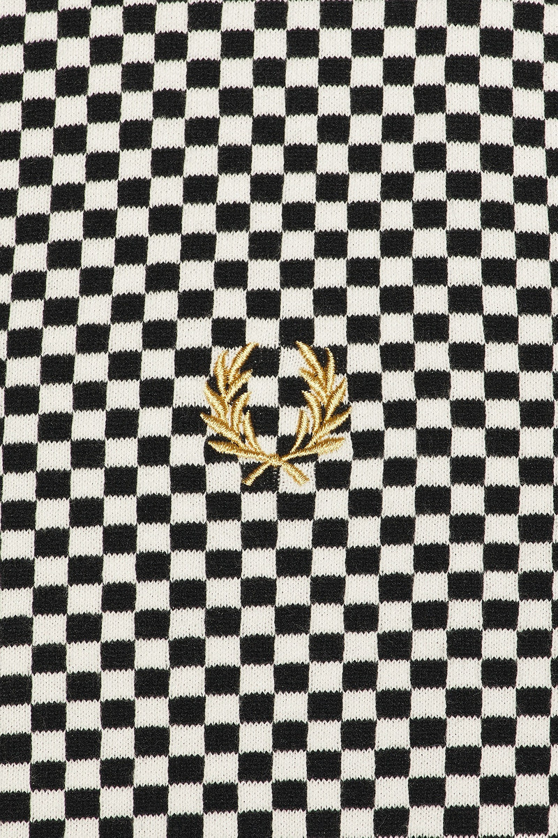 Fred Perry Chequrboard Button Thru Shirt outlook