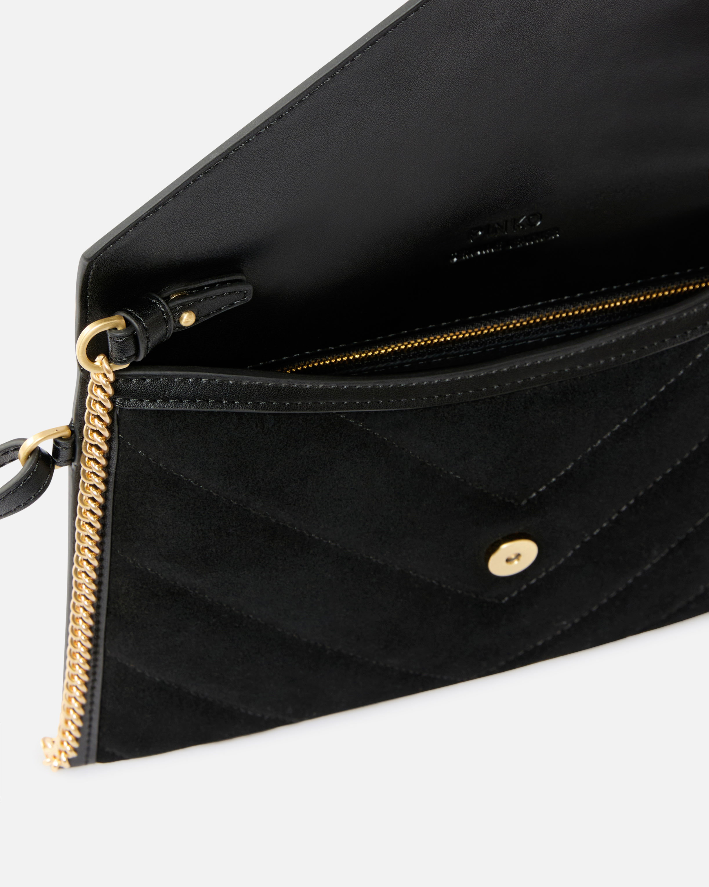 SUEDE POUCH WITH LOVE BIRDS LOGO - 4