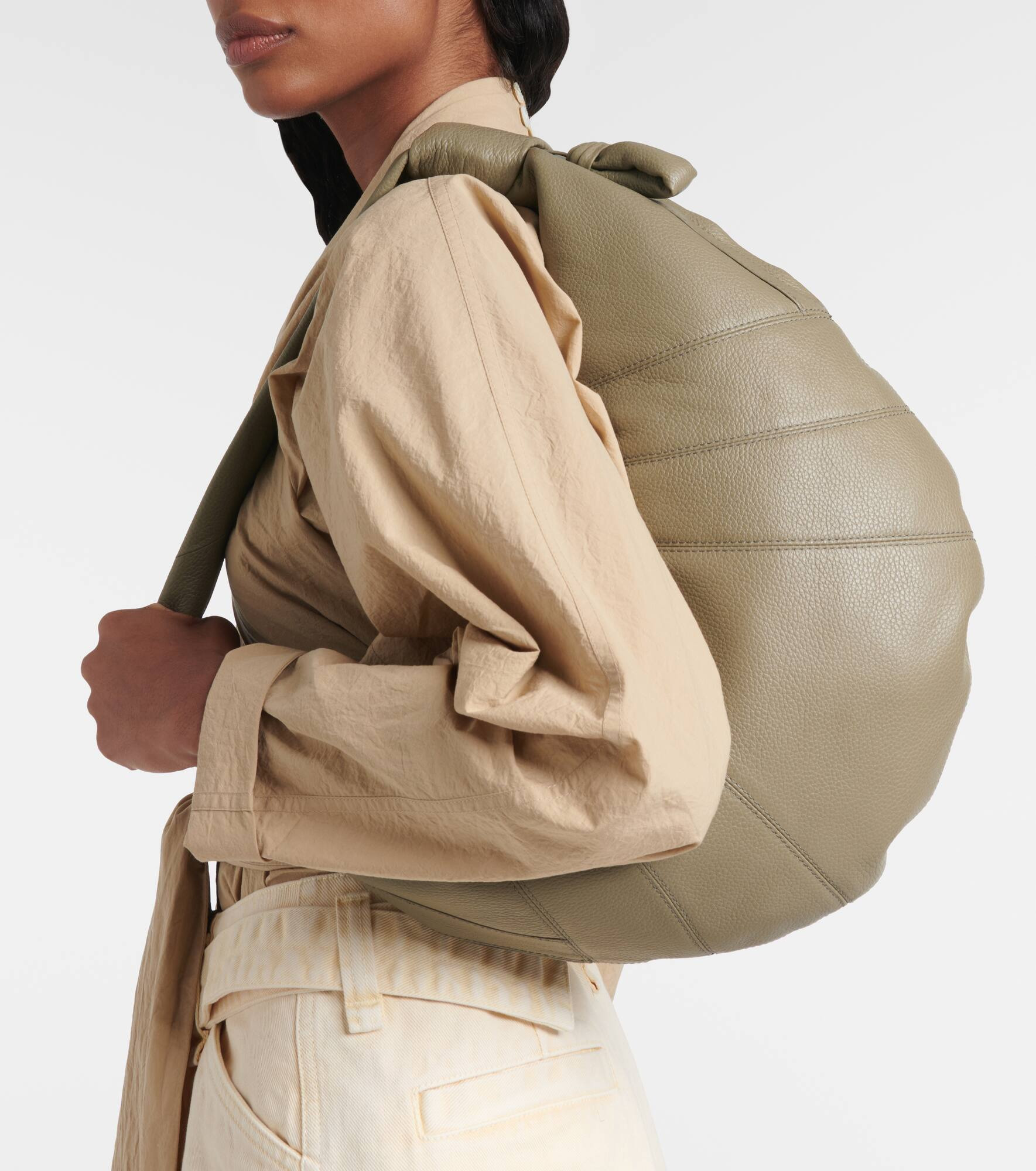 Fortune Croissant leather shoulder bag - 5