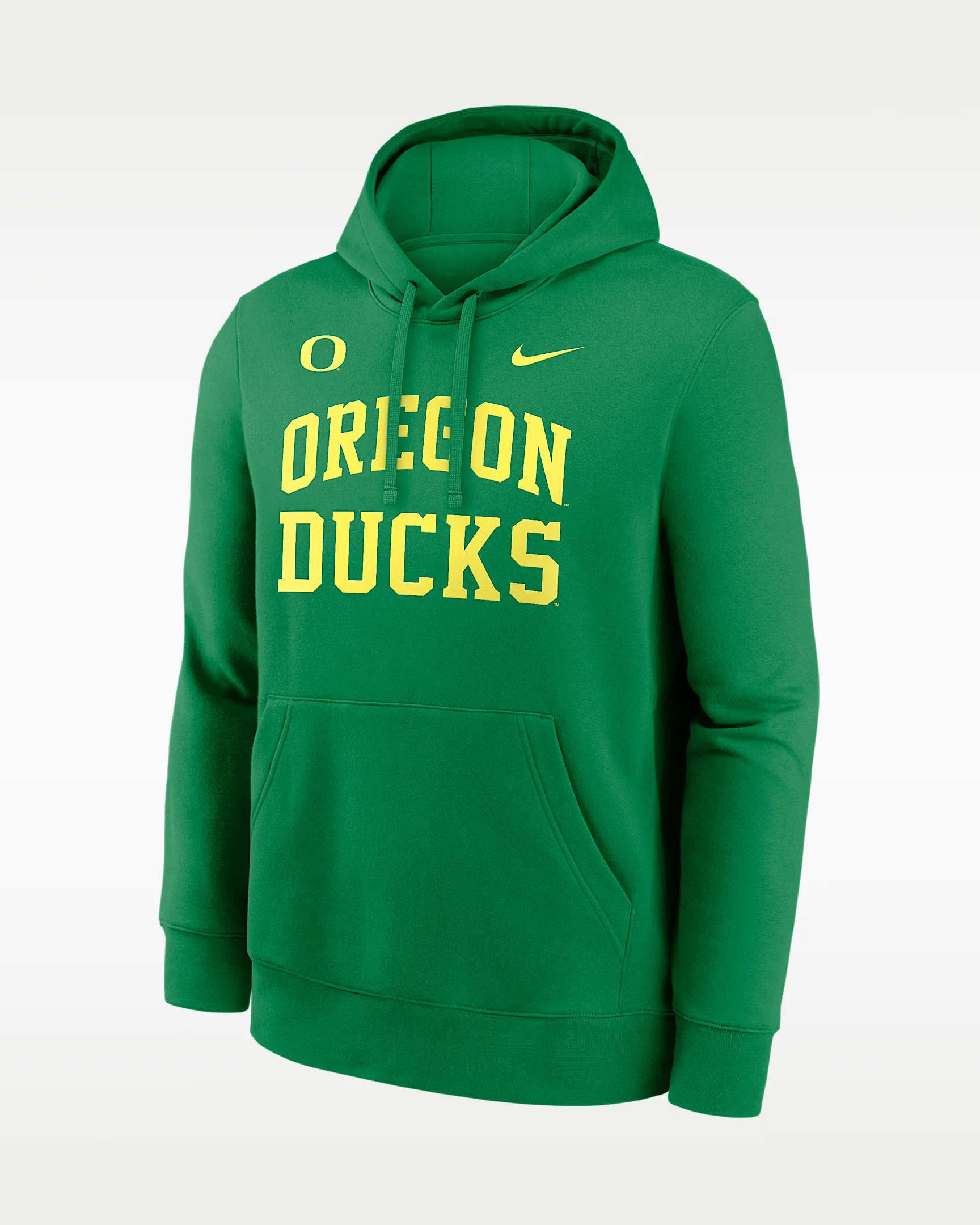 Oregon Primetime Arched Club Men's Nike College Pullover Hoodie - 1