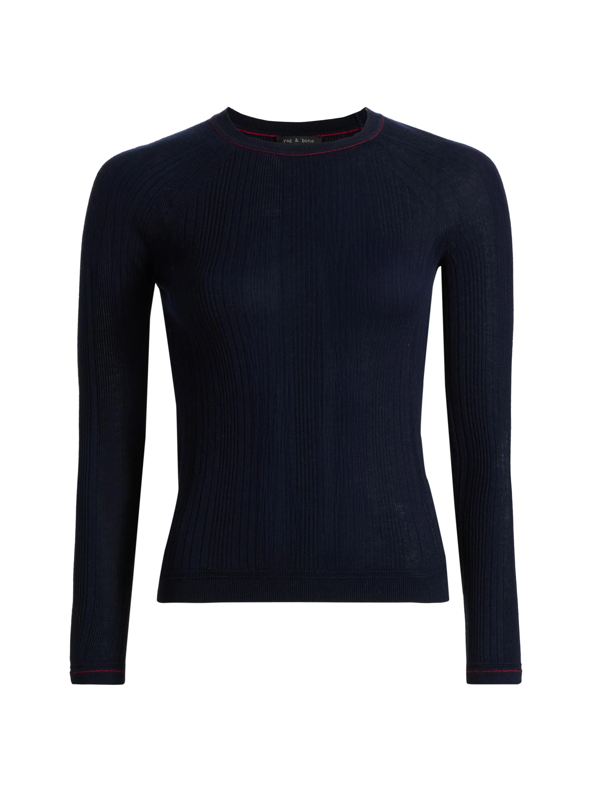 Women's Teresa Textured Rib-Knit Slim-Fit Sweater - Navy - 1