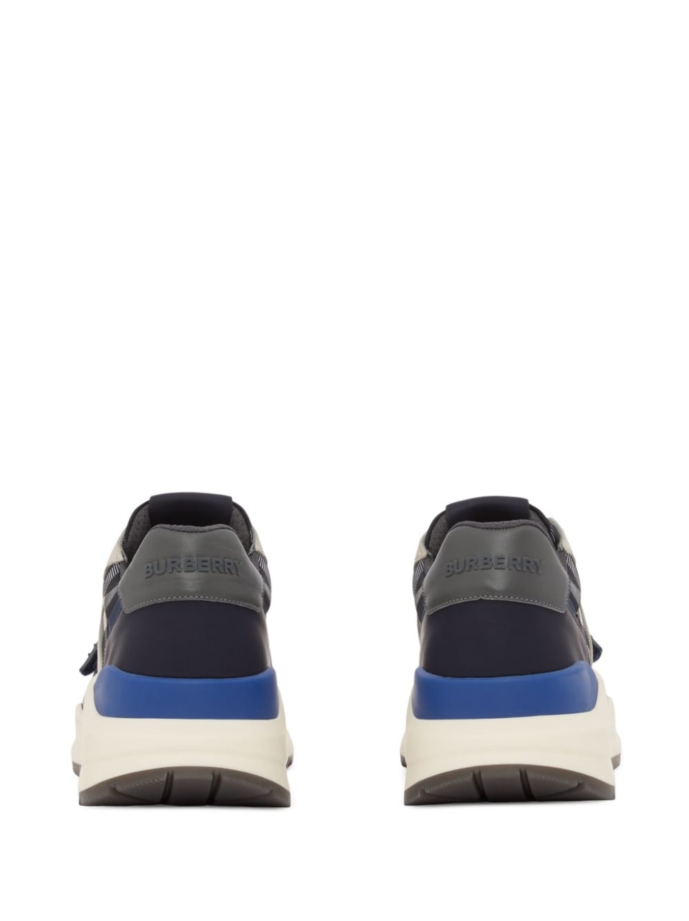 checked canvas chunky sneakers - 4