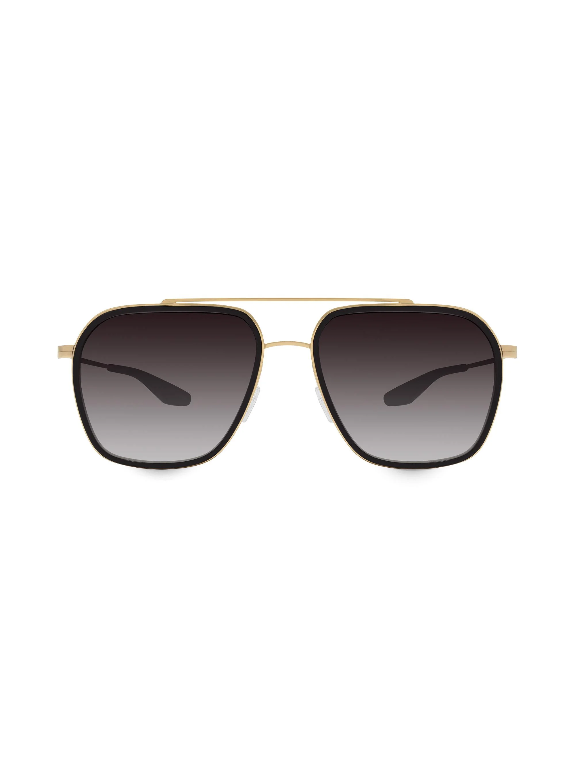 Men's Rizzo 60MM Titanium Aviator Sunglasses - Gold Brown - 1
