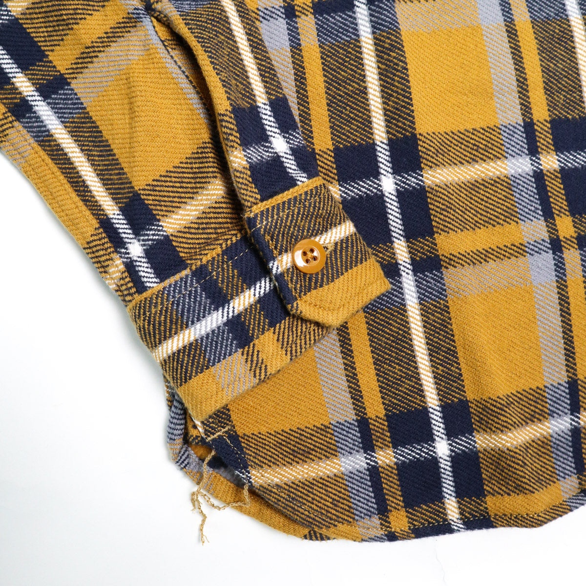 2222-CA Raised Surface Check Double Pocket Shirt Camel - 4