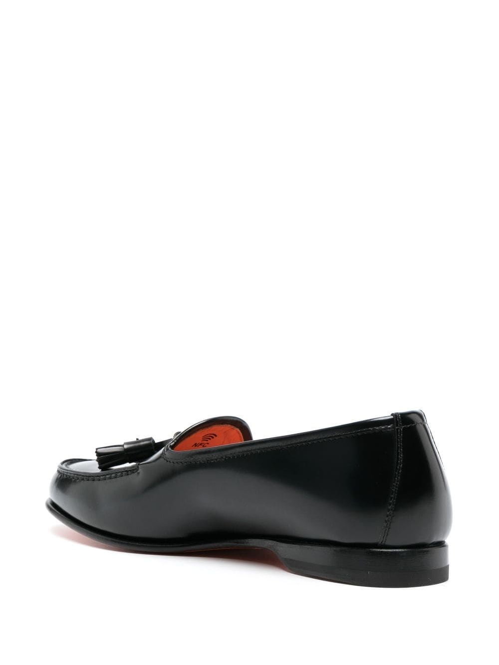 tassel-embellished leather loafers - 3