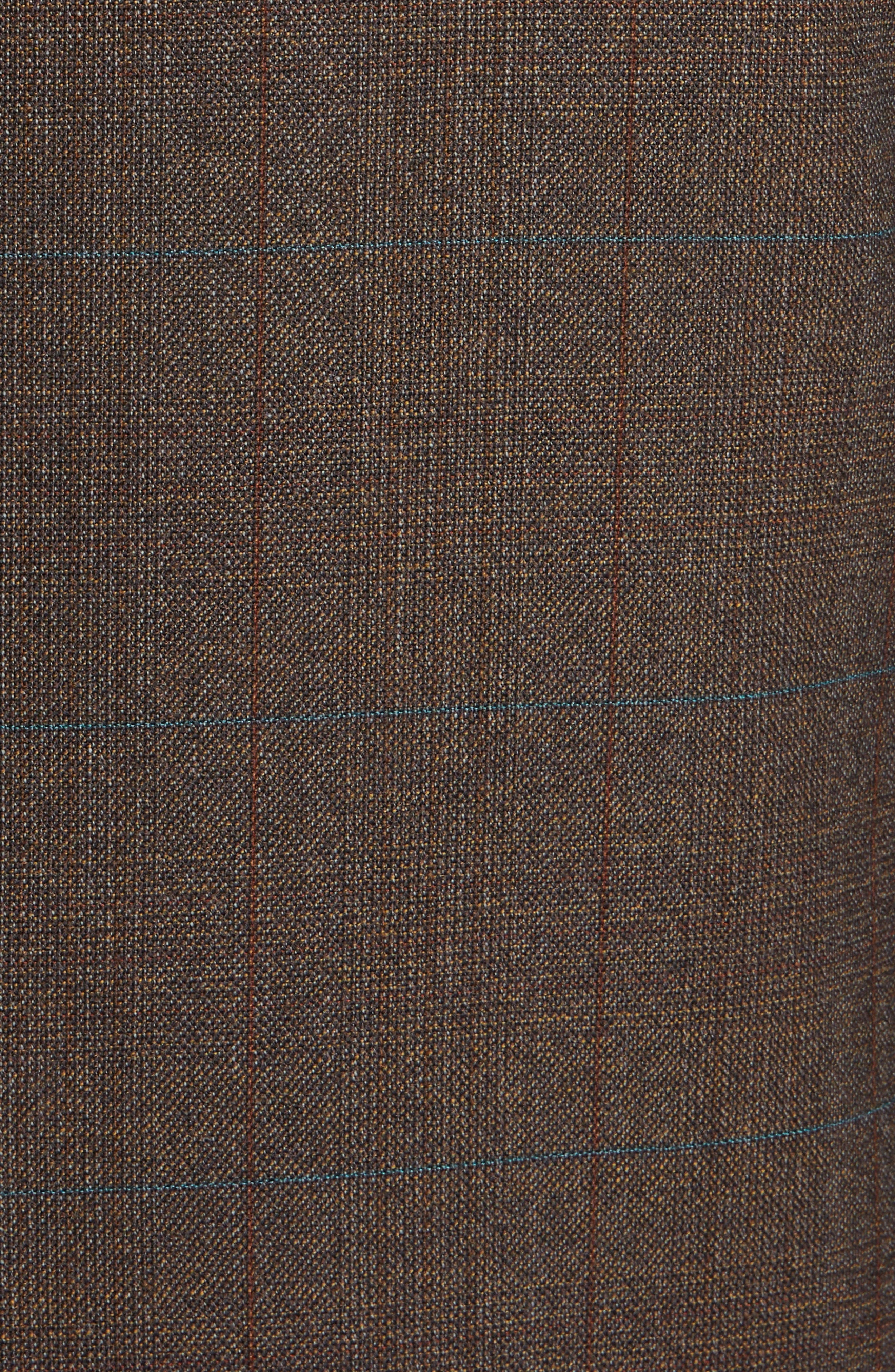Bottega Veneta Prince of Wales Plaid Wool Sport Coat in 2172 Brown/Red/Blue at Nordstrom - 5