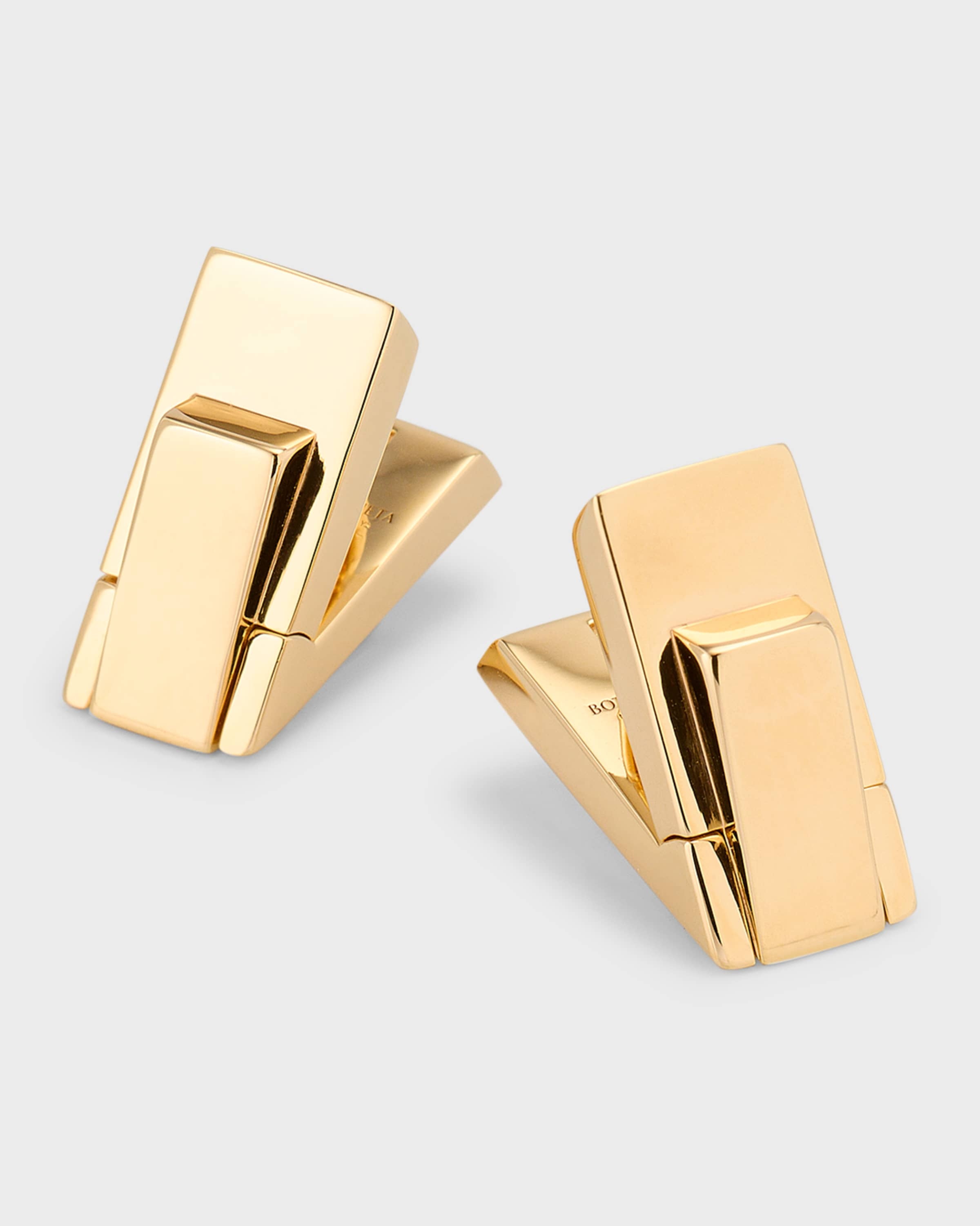 V Shaped Folding Earrings - 2