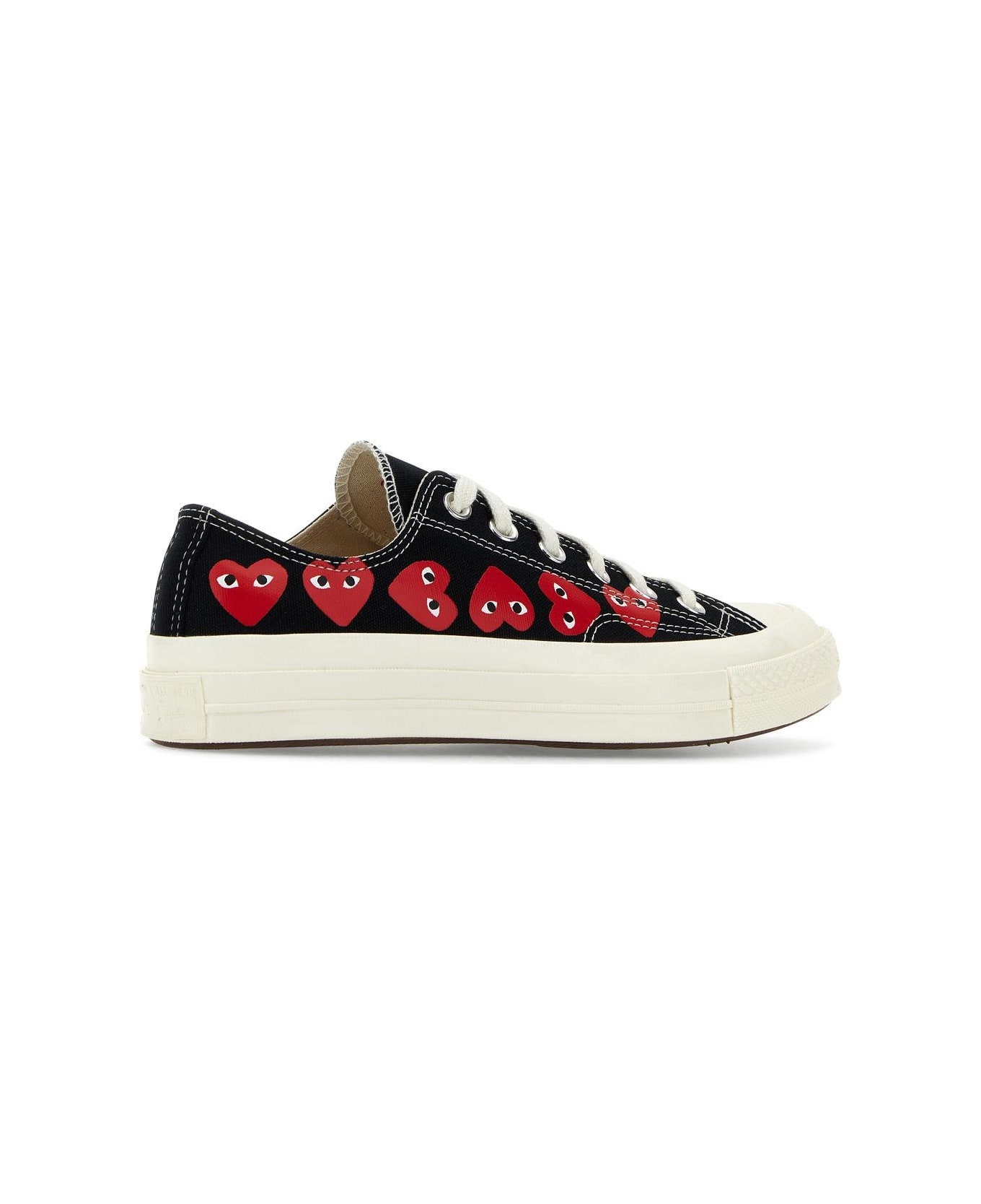 Black Canvas Comme Des Garçons X Converse Sneakers - 3