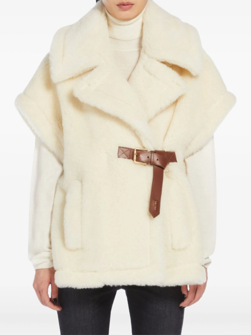 Max Mara belted short-sleeved gilet outlook