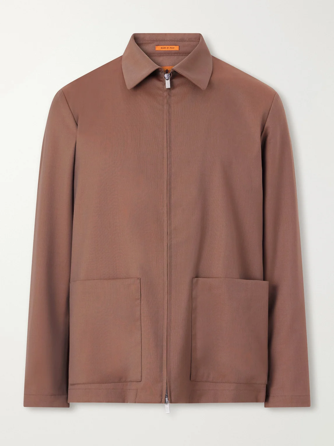 Cotton-Blend Gabardine Overshirt - 1