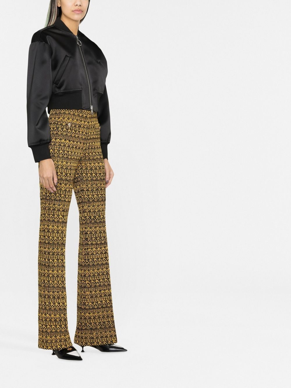 graphic-print tailored trousers - 3
