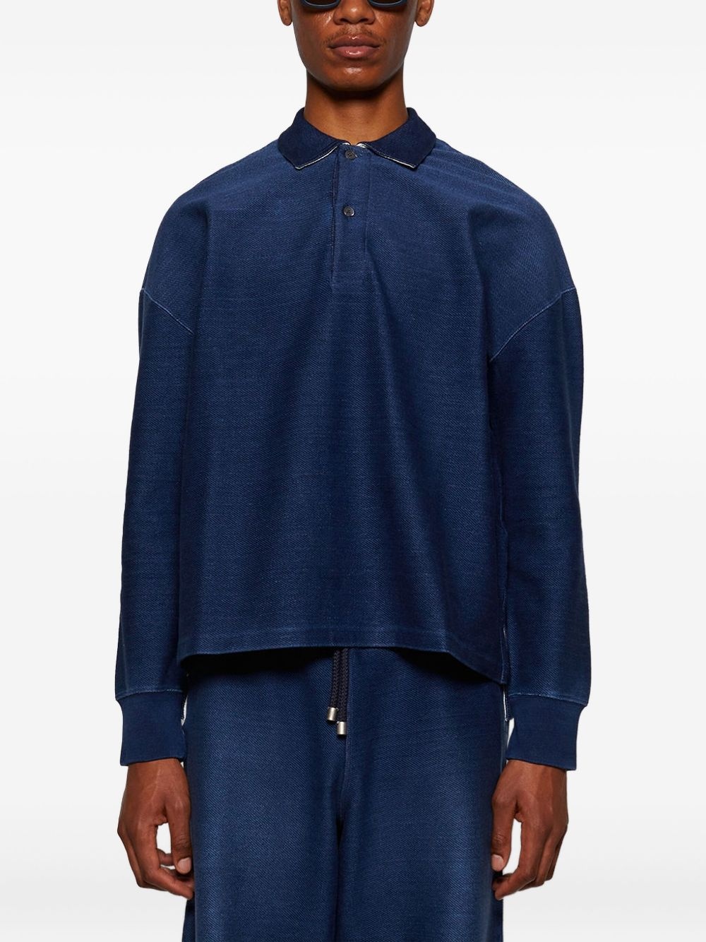 long-sleeve polo shirt - 3