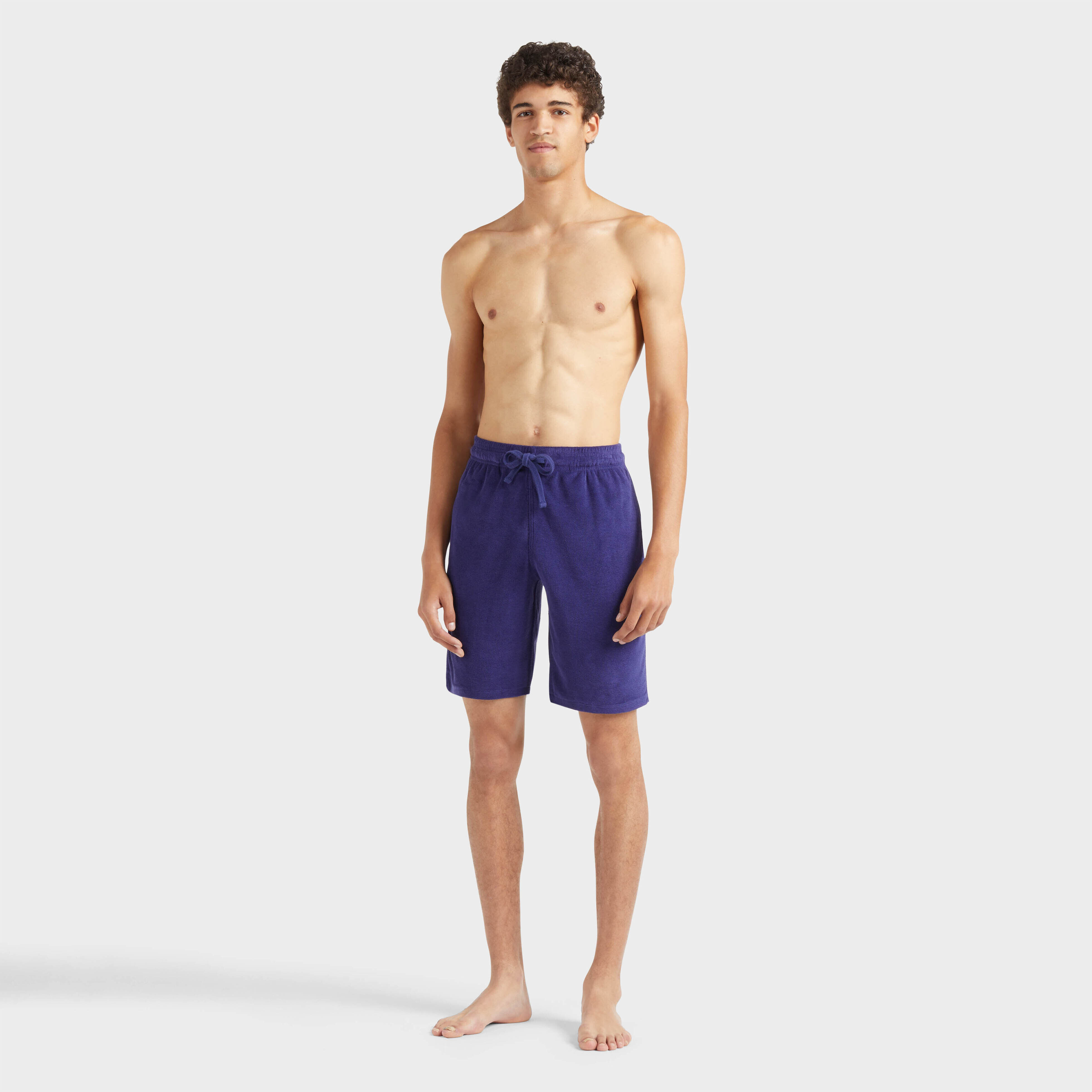 Unisex Terry Bermuda Shorts Solid - 3