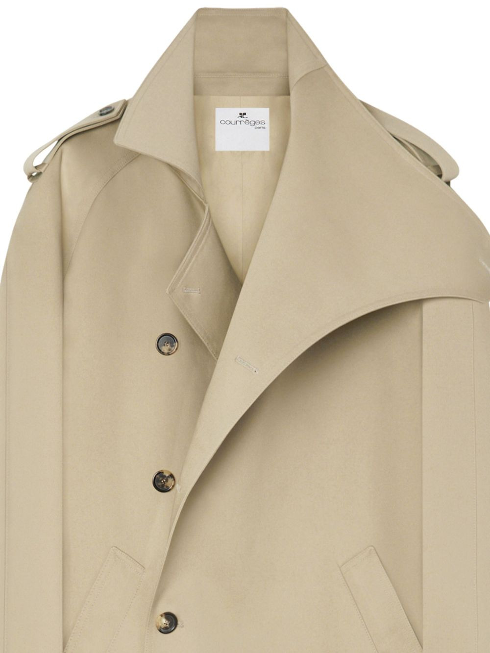 double-breasted trench coat - 2