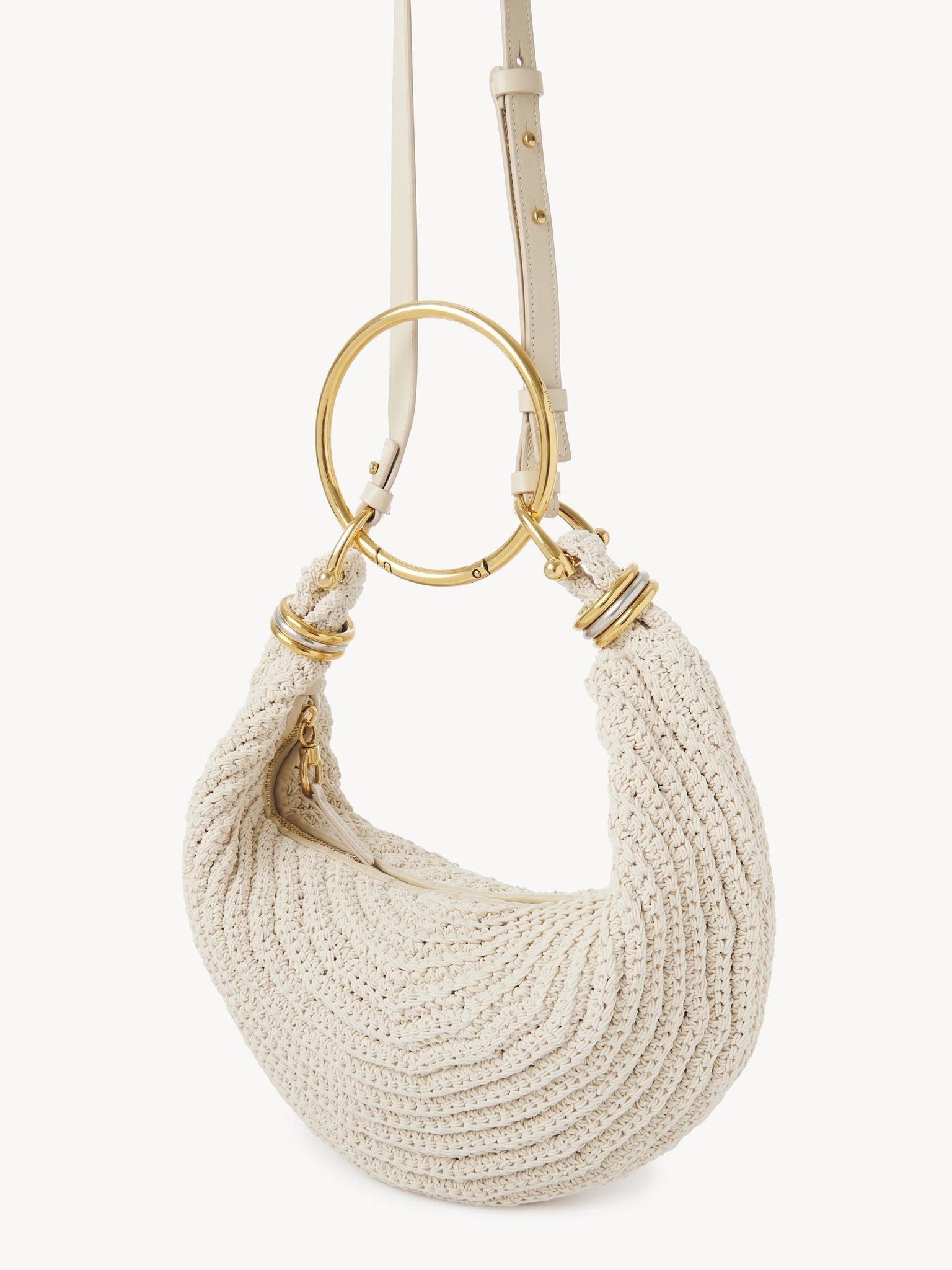 SMALL BRACELET HOBO BAG IN CROCHET - 3