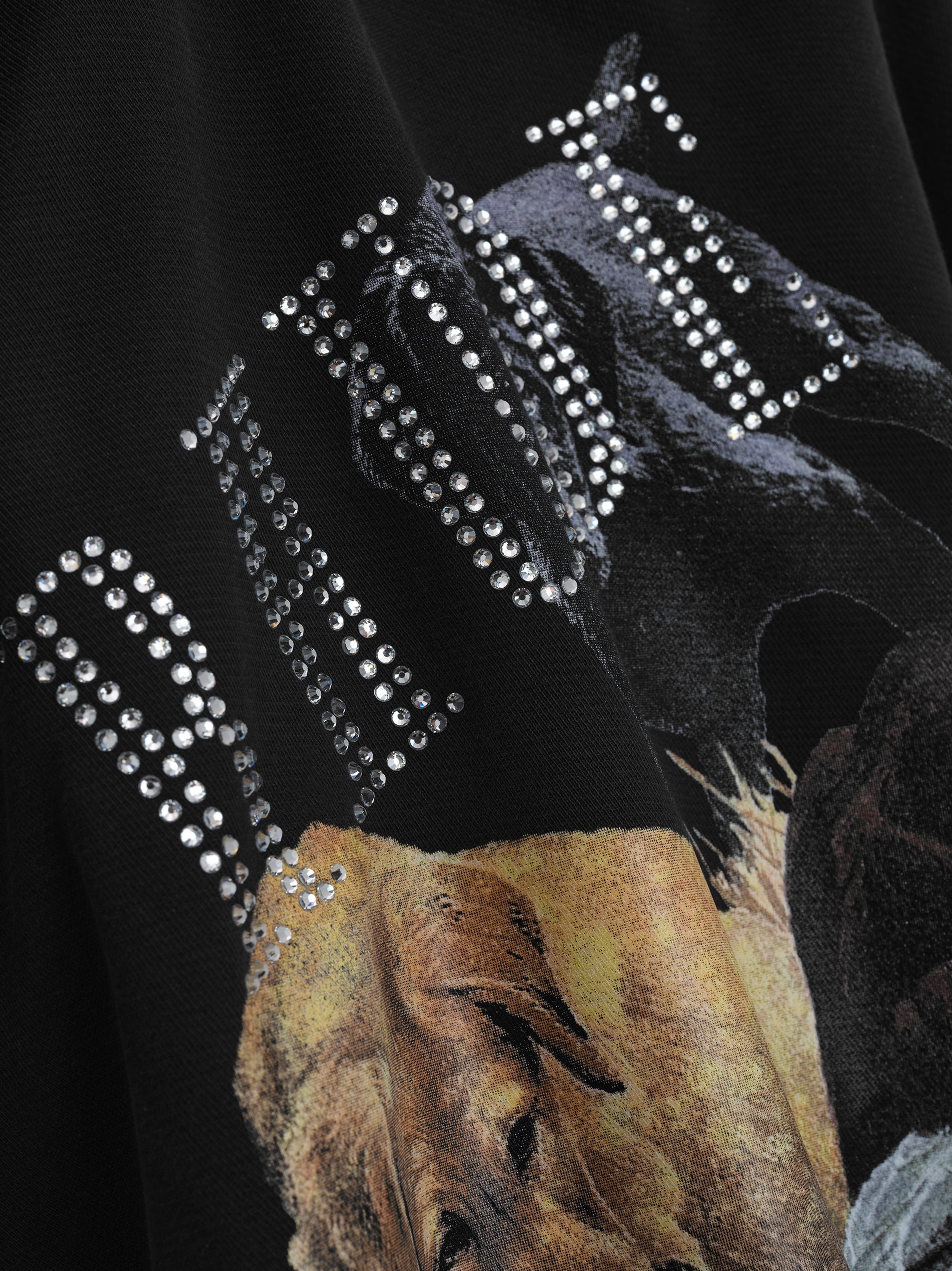 RHINESTONE HUNTING DOG HOODIE - 9