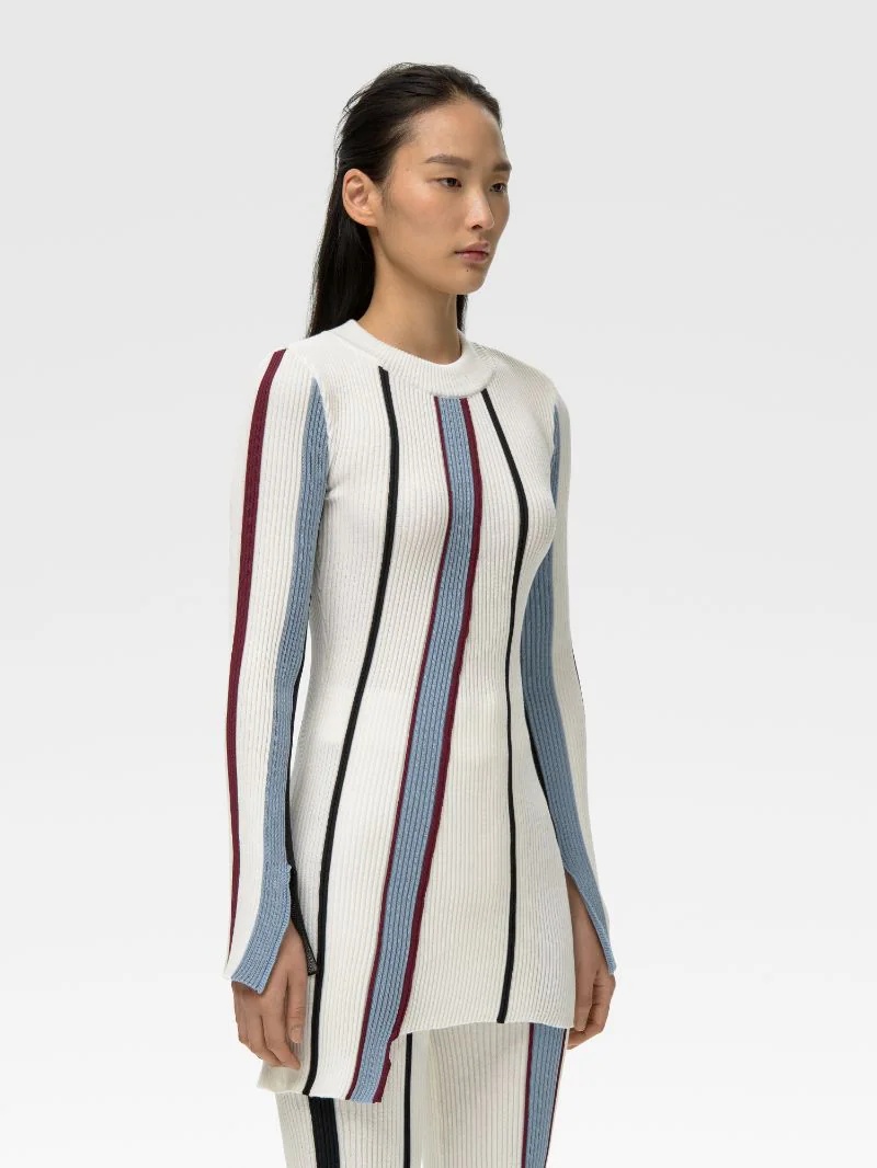 RIBBED COTTON KNIT CREWNECK - 4