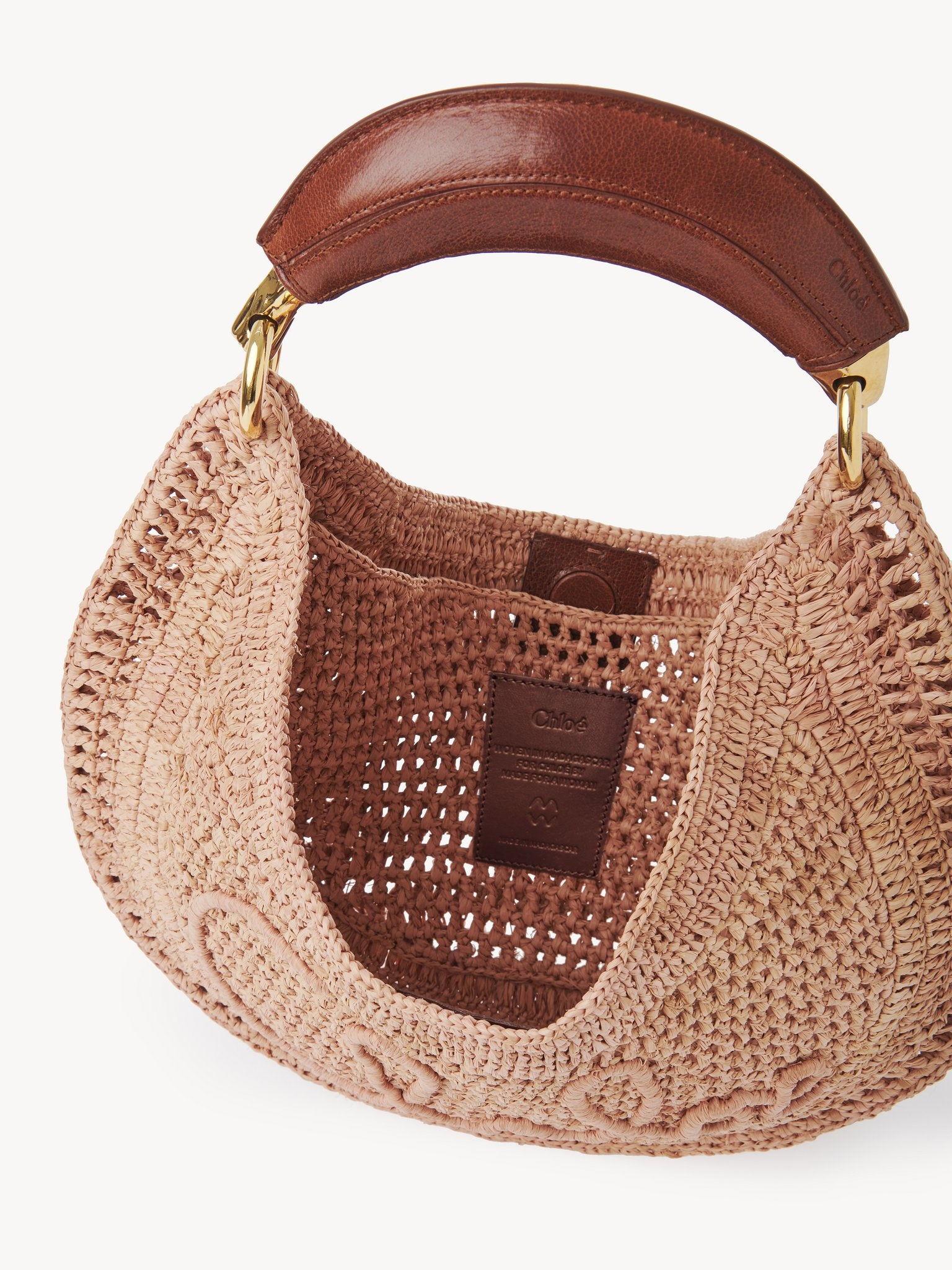 SUMMER BANANA HOBO BAG IN RAFFIA - 5