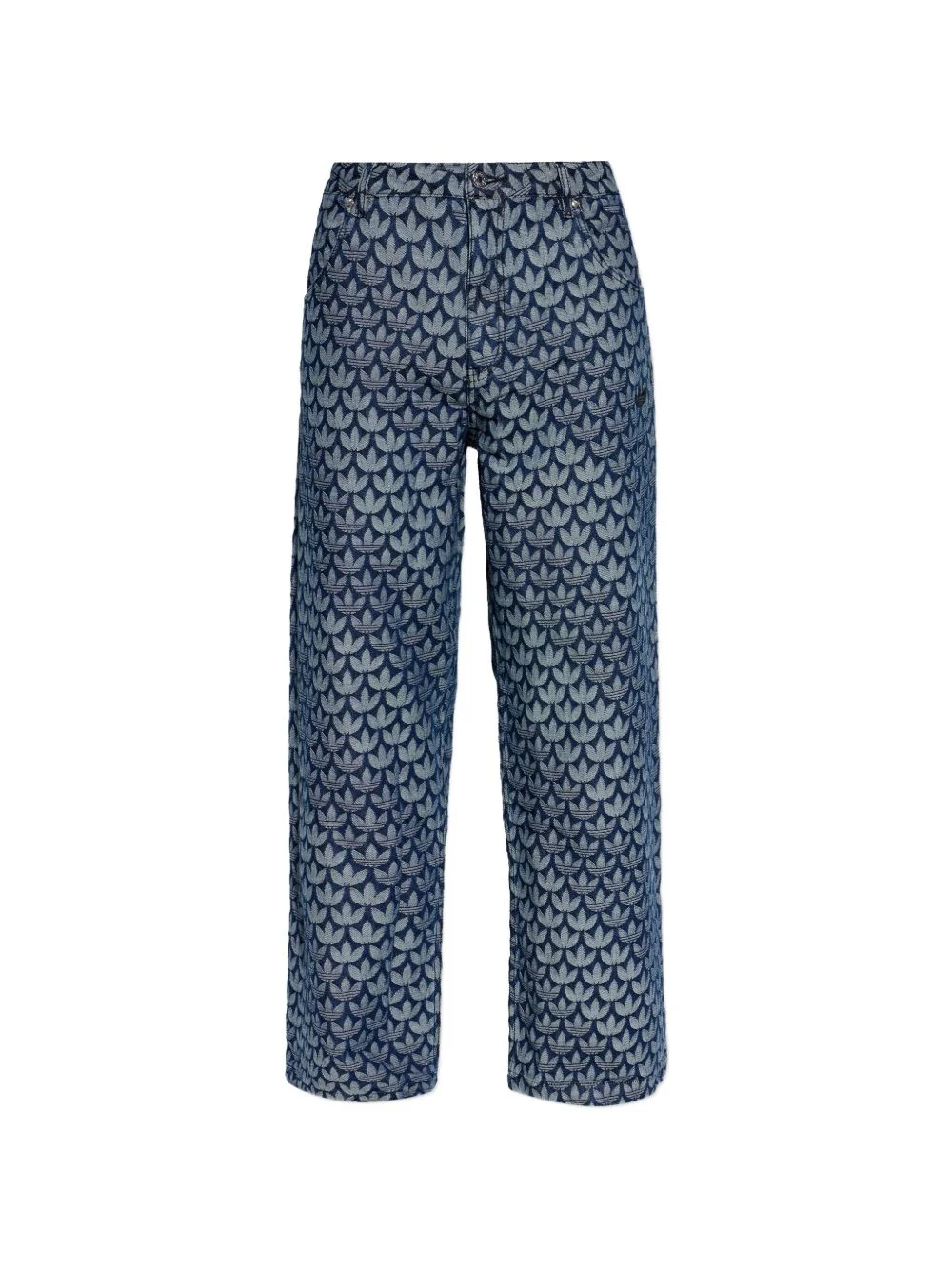pattern denim jeans - 1