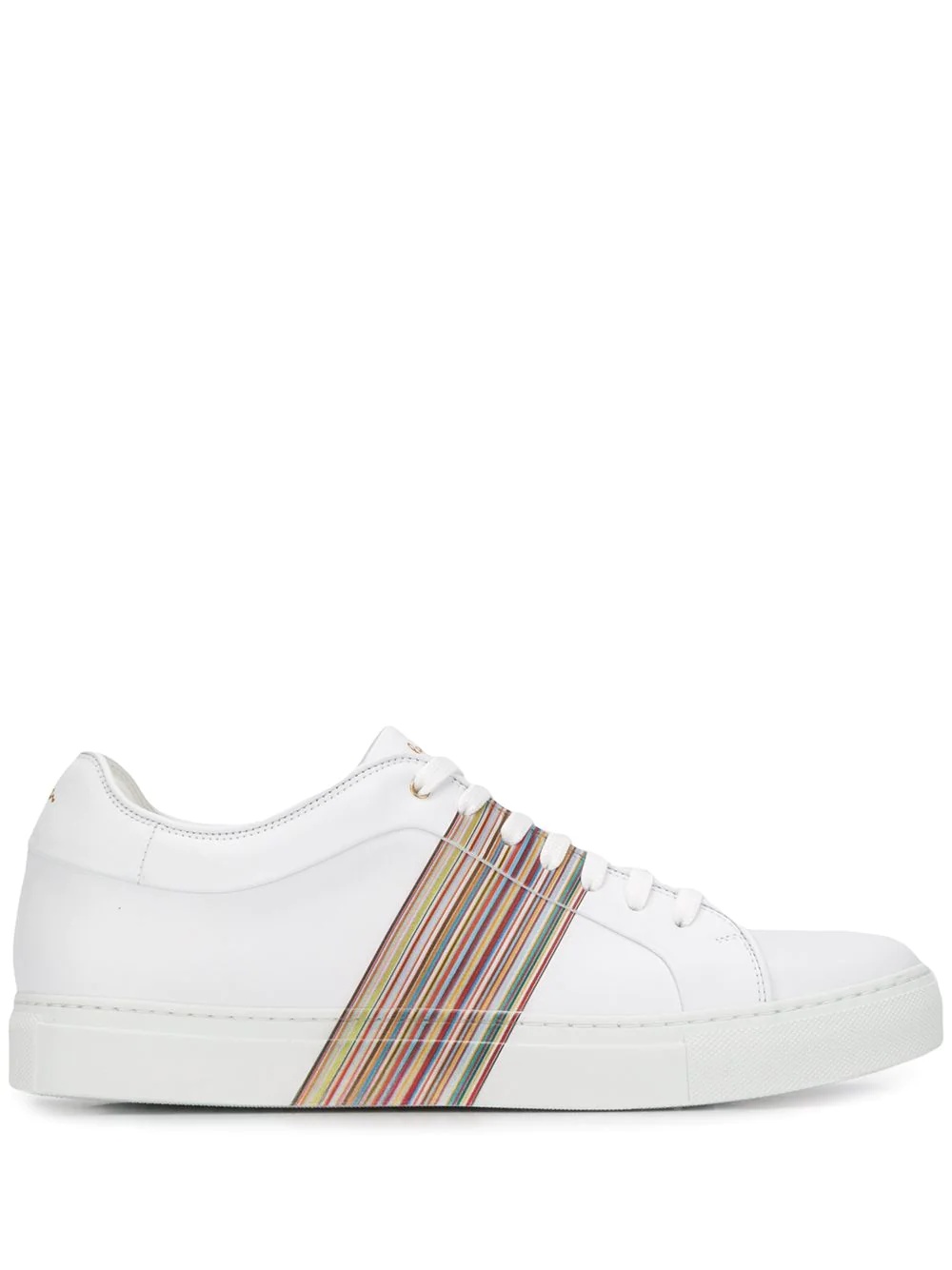 side striped low top sneakers - 1