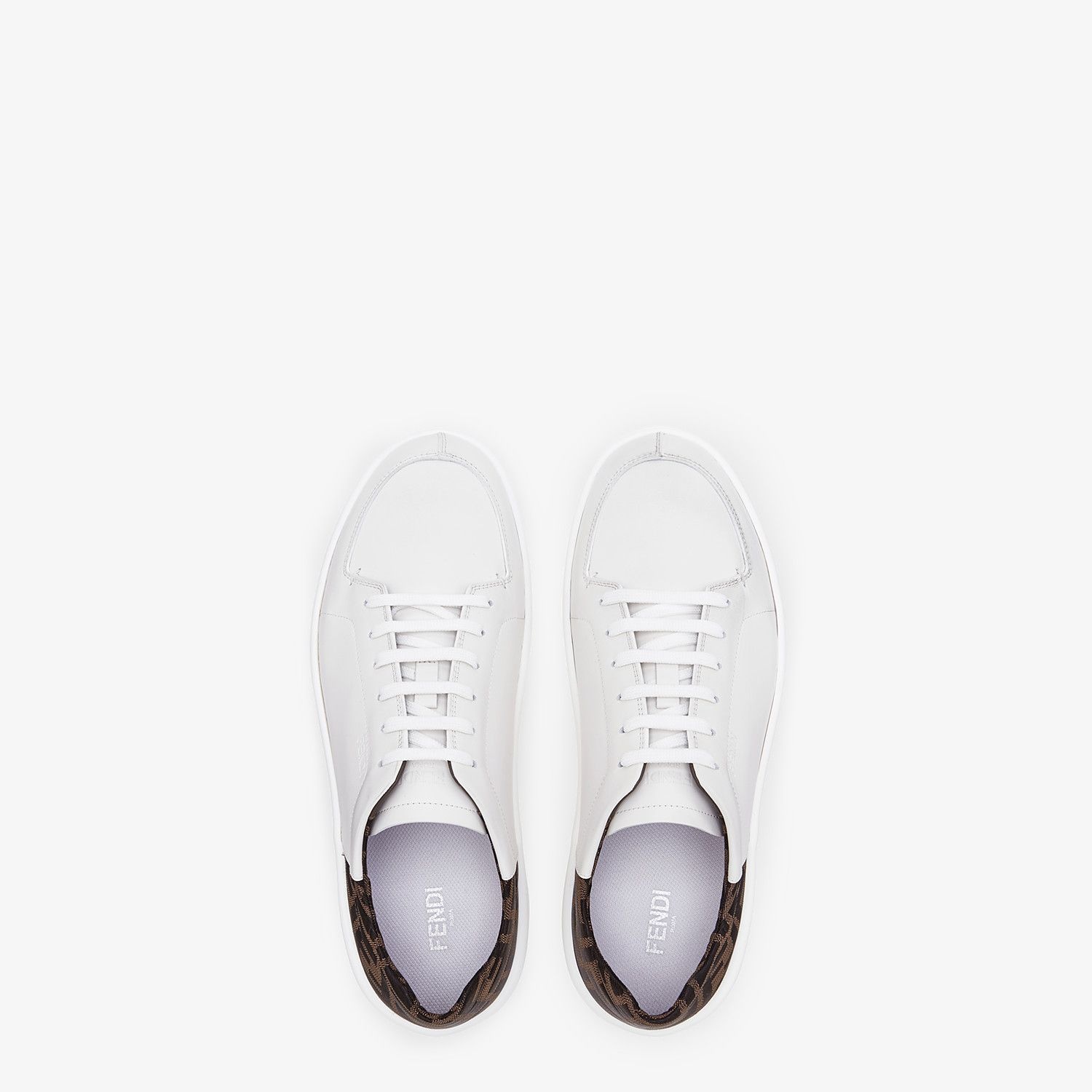 White leather low-tops - 4