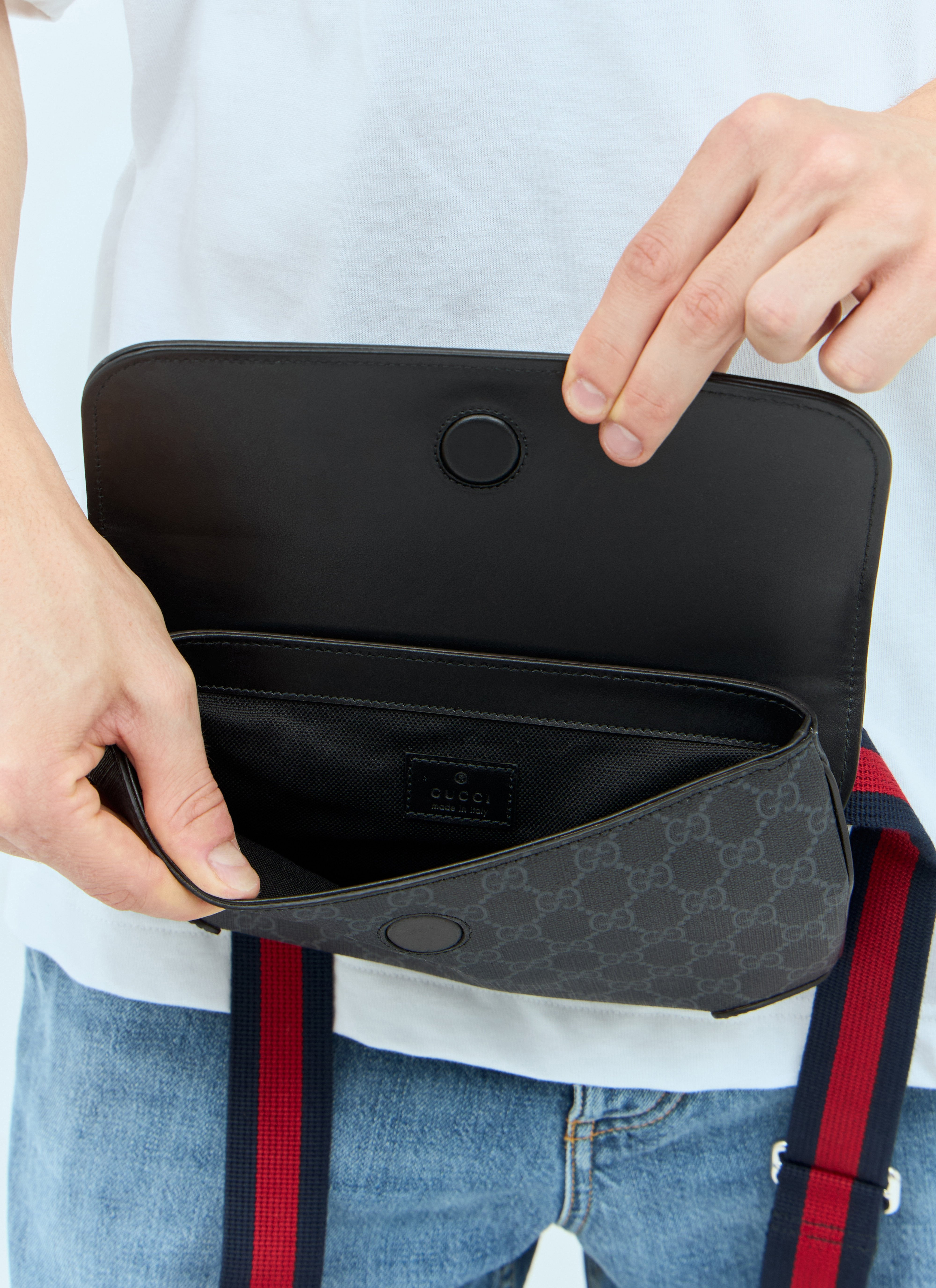 Gucci Men Gg Small Belt Bag - 6