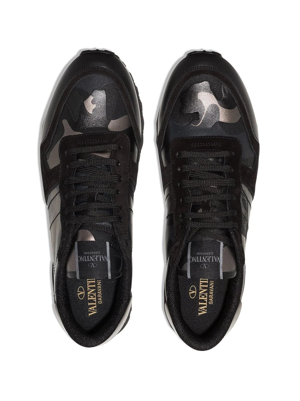 Rockrunner metallic camouflage-print sneakers - 7