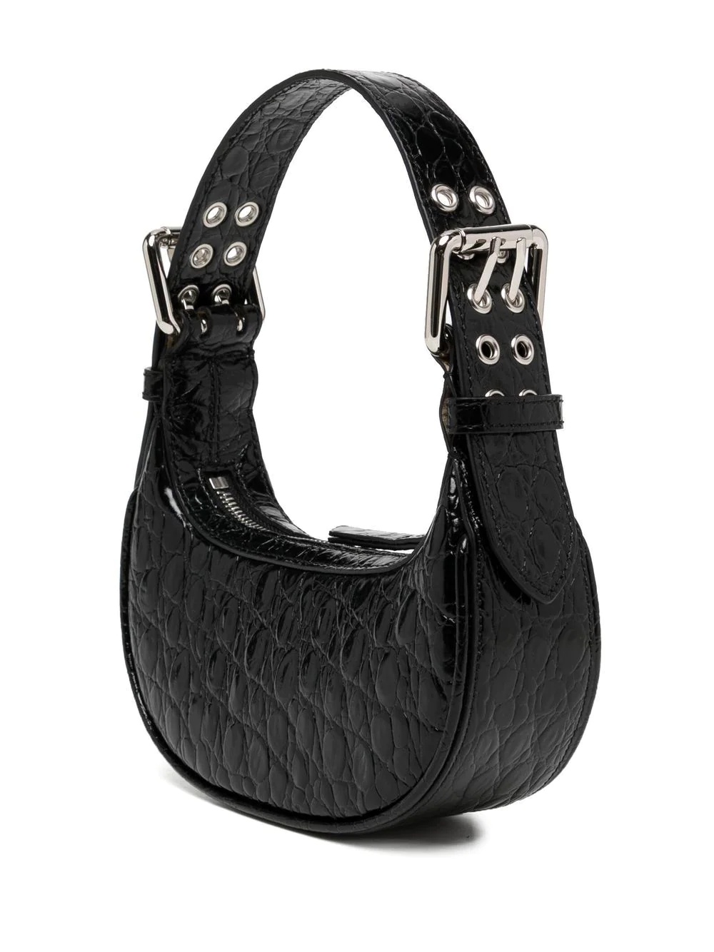 crocodile-effect leather mini bag - 3